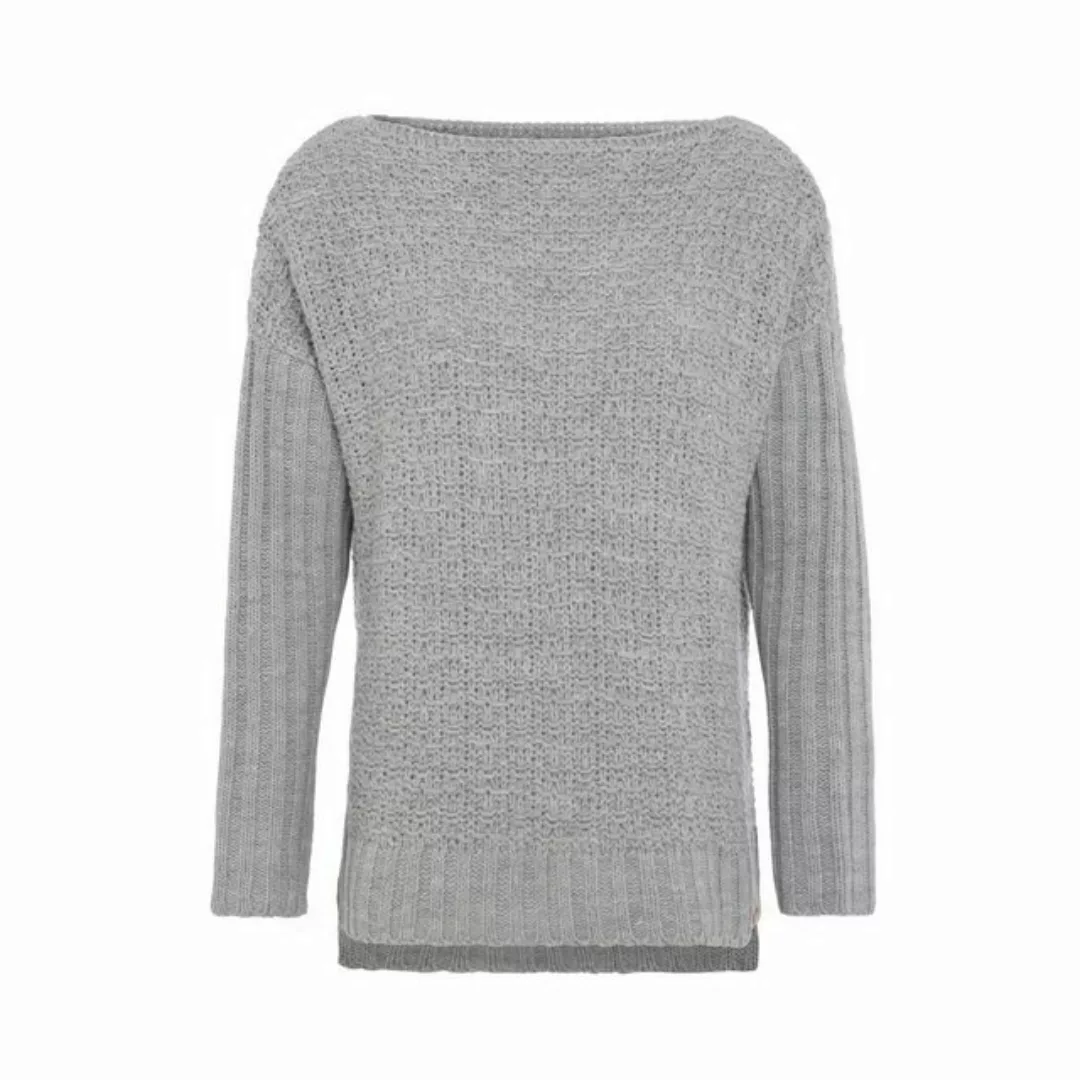 Knit Factory Strickpullover Emily Strickpullover Grau 40/42 (1-tlg) günstig online kaufen