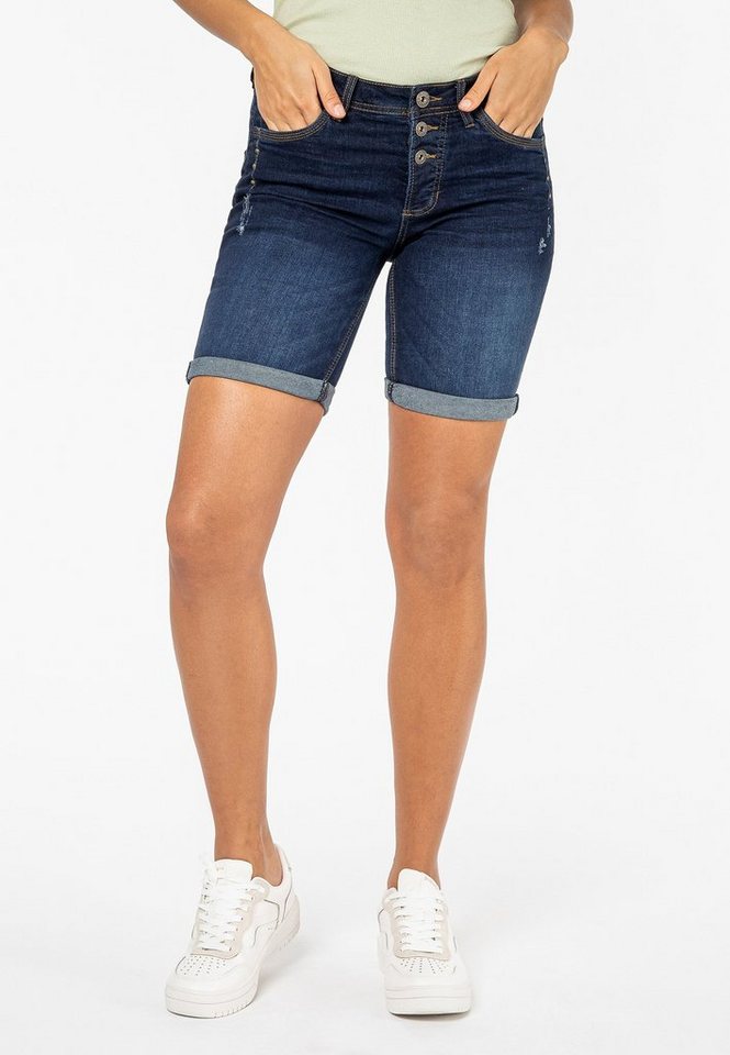 SUBLEVEL Jeansbermudas Kurze Jeanshose günstig online kaufen