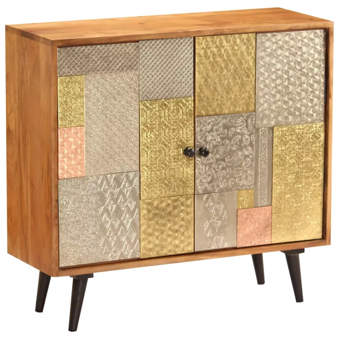 Sideboard 80 X 30 X 75 Cm Akazie Massivholz günstig online kaufen