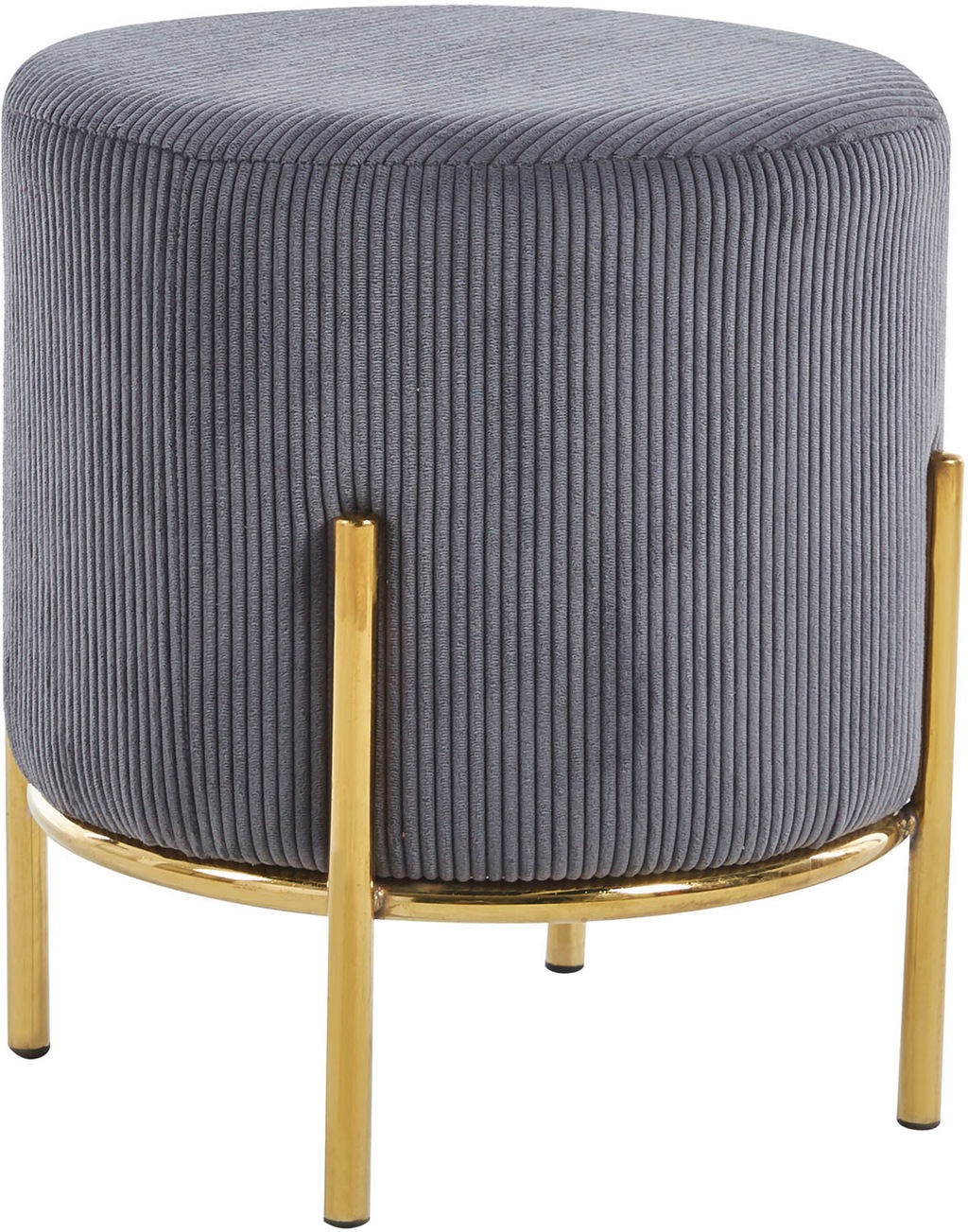 SalesFever Polsterhocker, mit Design-Gestell aus goldfarbenem Metall günstig online kaufen
