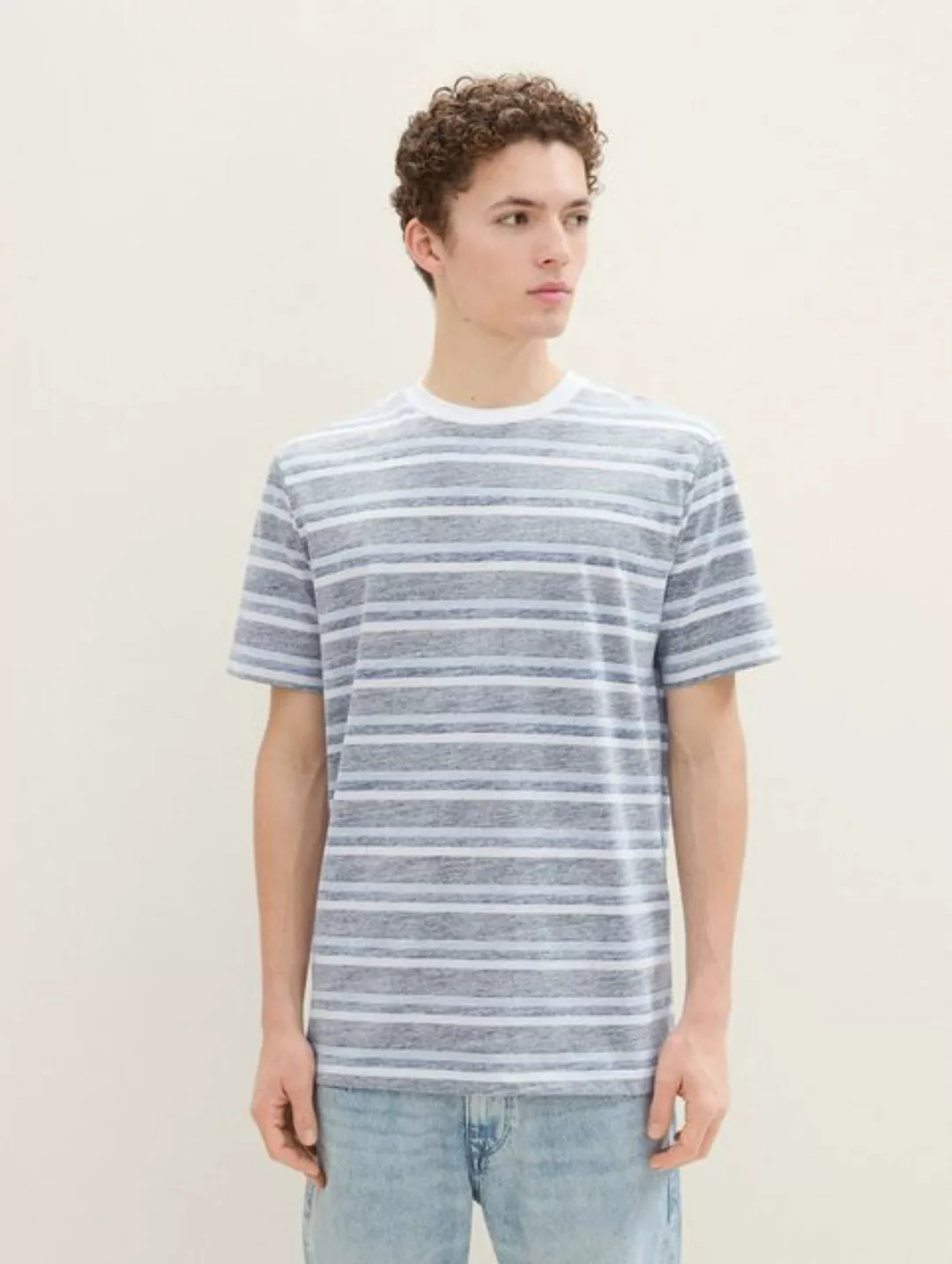 TOM TAILOR Denim T-Shirt Gestreiftes T-Shirt günstig online kaufen