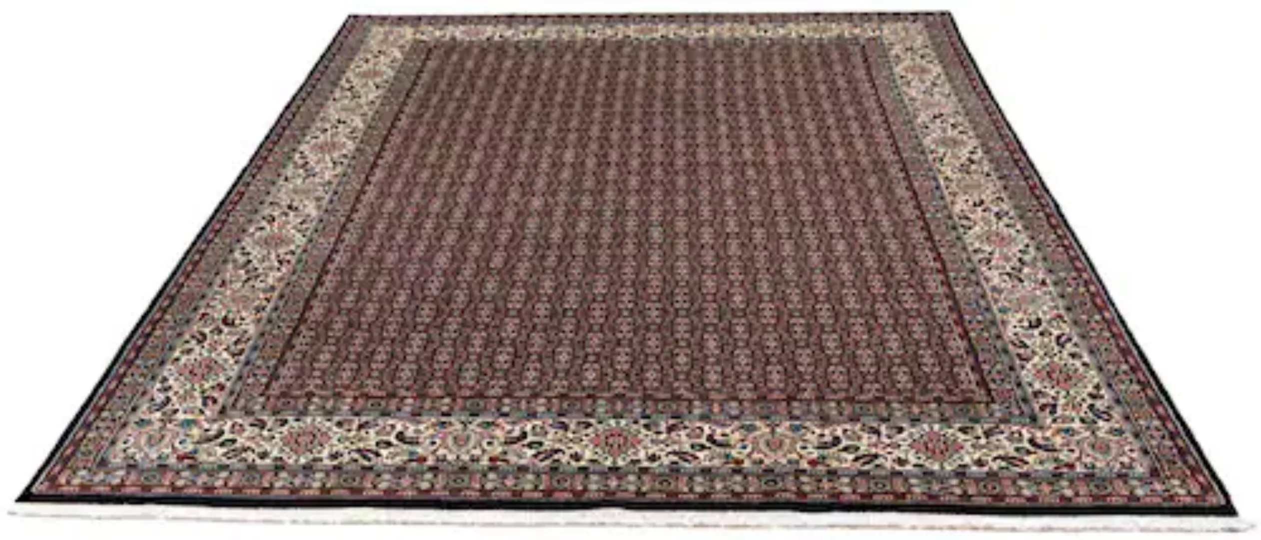 morgenland Wollteppich »Moud Medaillon Marrone chiaro 342 x 248 cm«, rechte günstig online kaufen