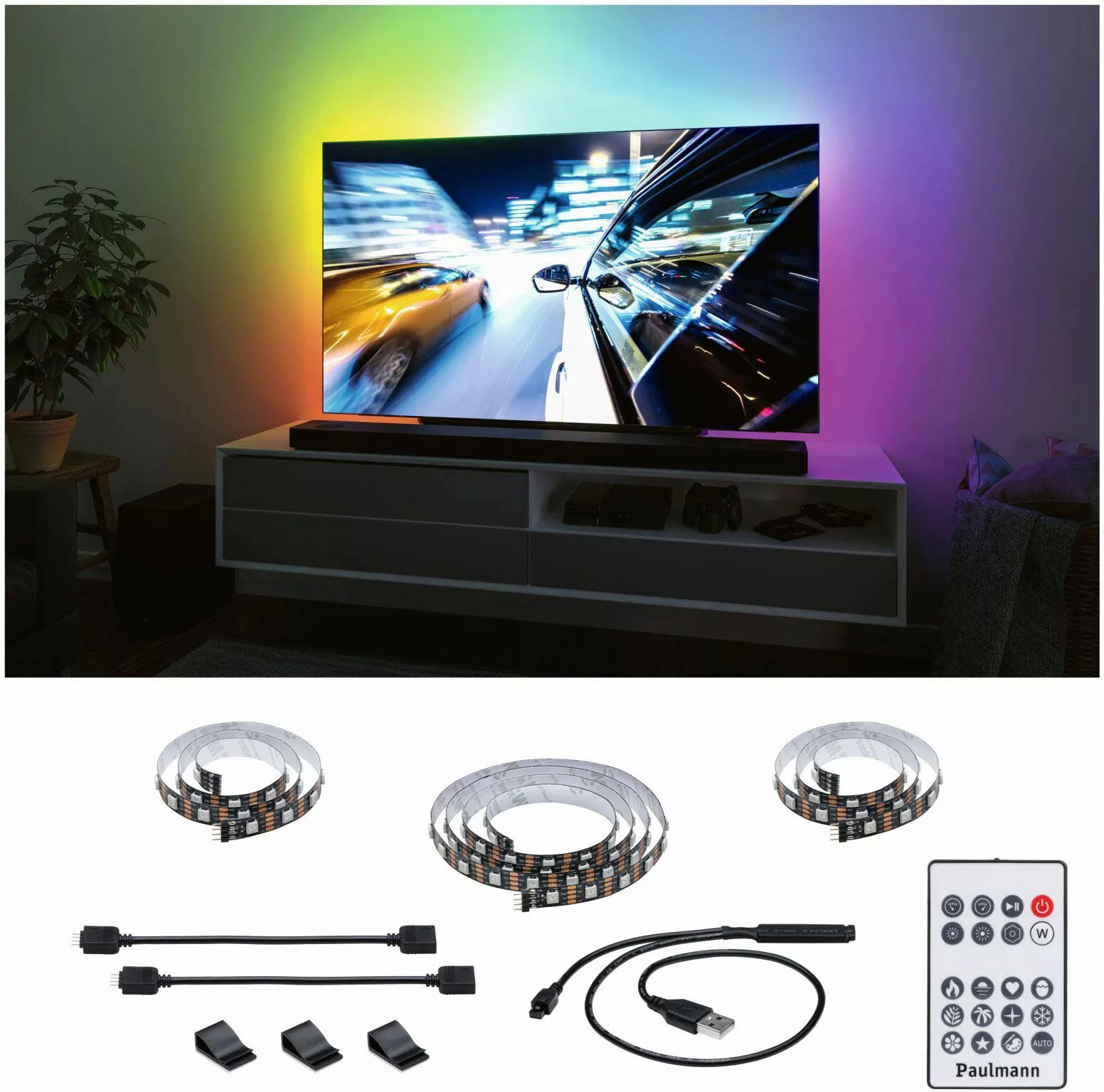 Paulmann EntertainLED LED-Strip RGB TV-Set 55 Zoll günstig online kaufen