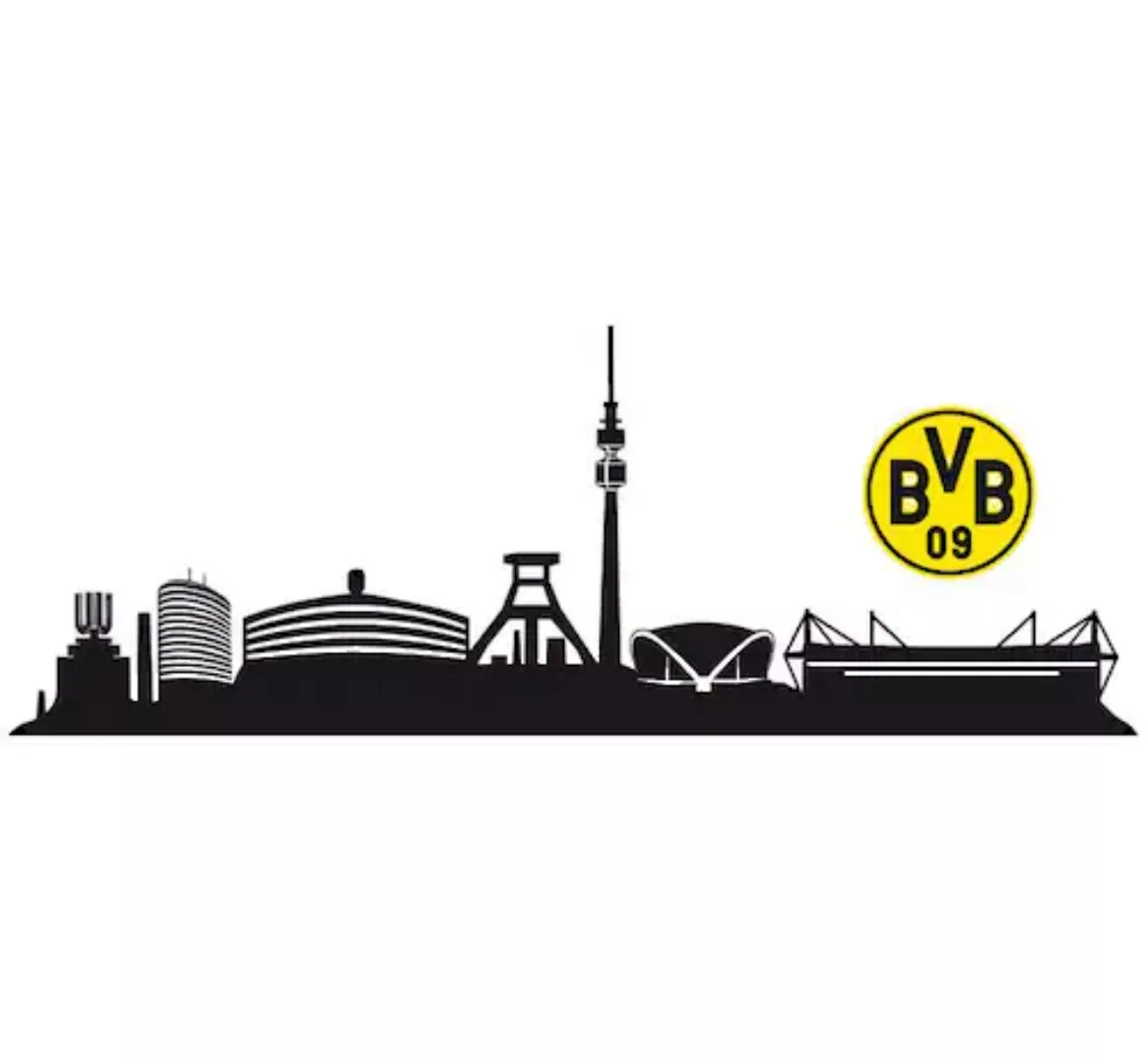 Wall-Art Wandtattoo »Fußball BVB Skyline mit Logo«, (1 St.), selbstklebend, günstig online kaufen