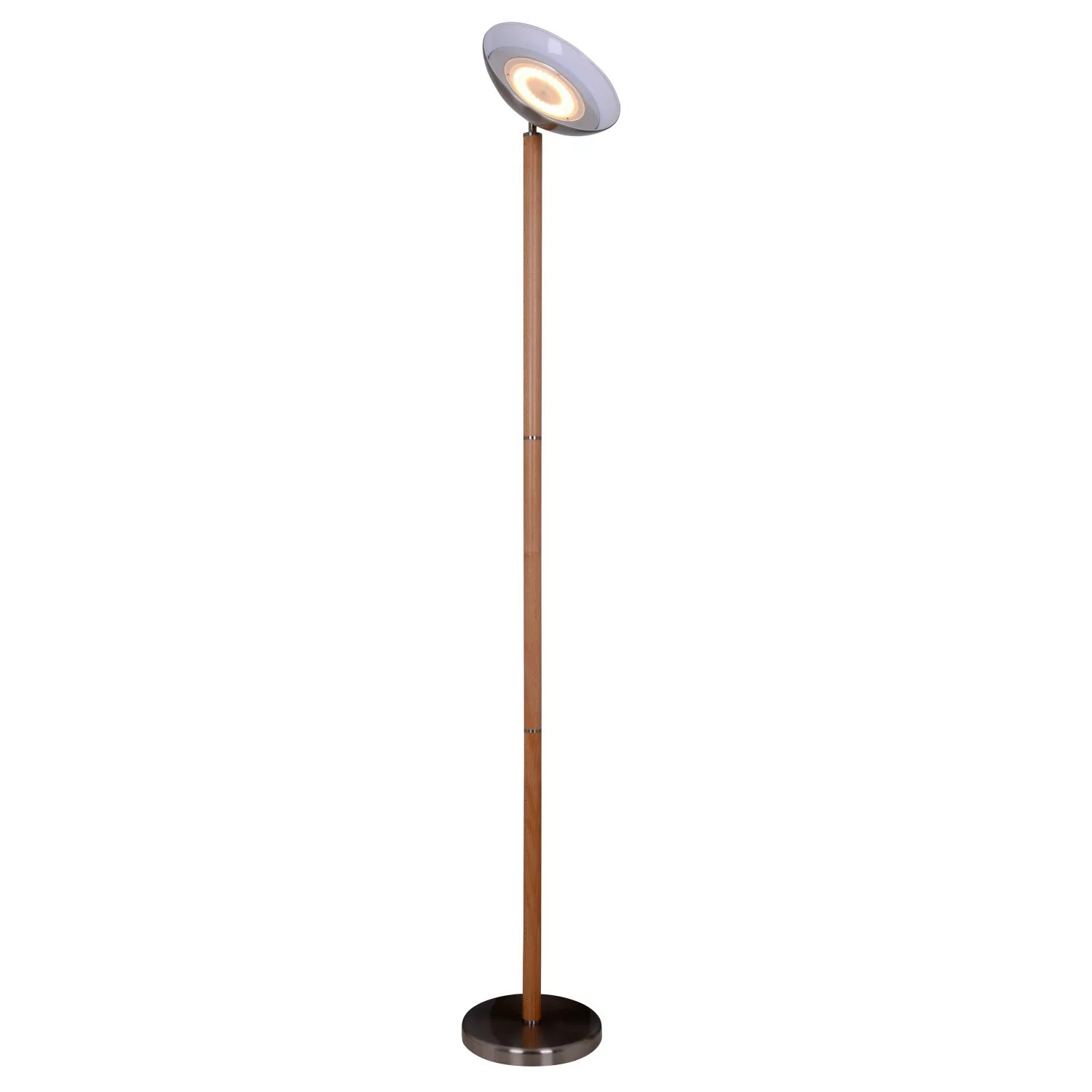 näve LED Stehlampe »Matilda«, 1 flammig, Höhe 192cm Buchenholz Zuleitung sc günstig online kaufen