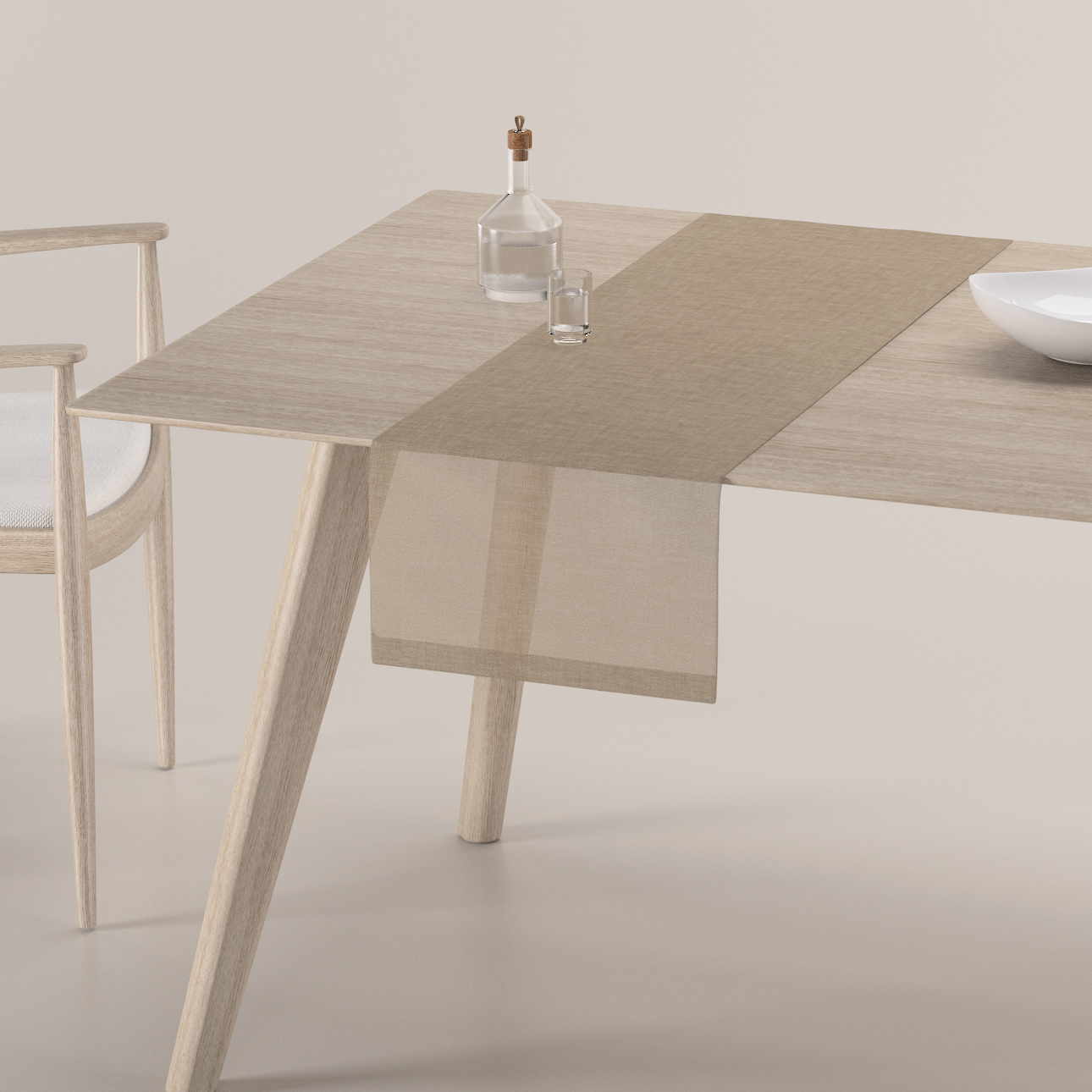 Tischläufer, beige, 40 x 130 cm, Sensual Premium (144-40) günstig online kaufen