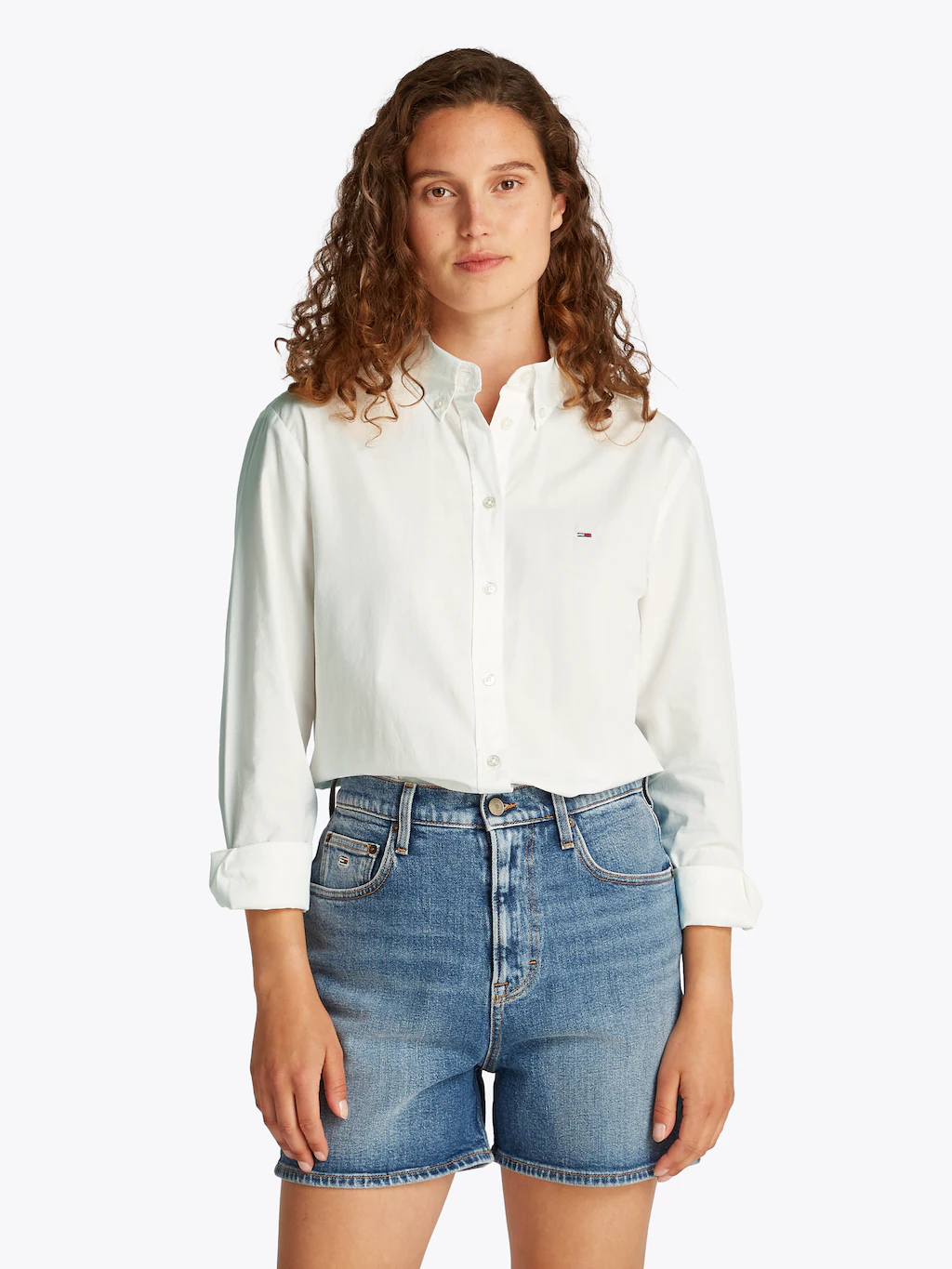 Tommy Jeans Hemdbluse "TJW REG PINSTRIPE POPLIN SHIRT", mit Nadelstreifen, günstig online kaufen