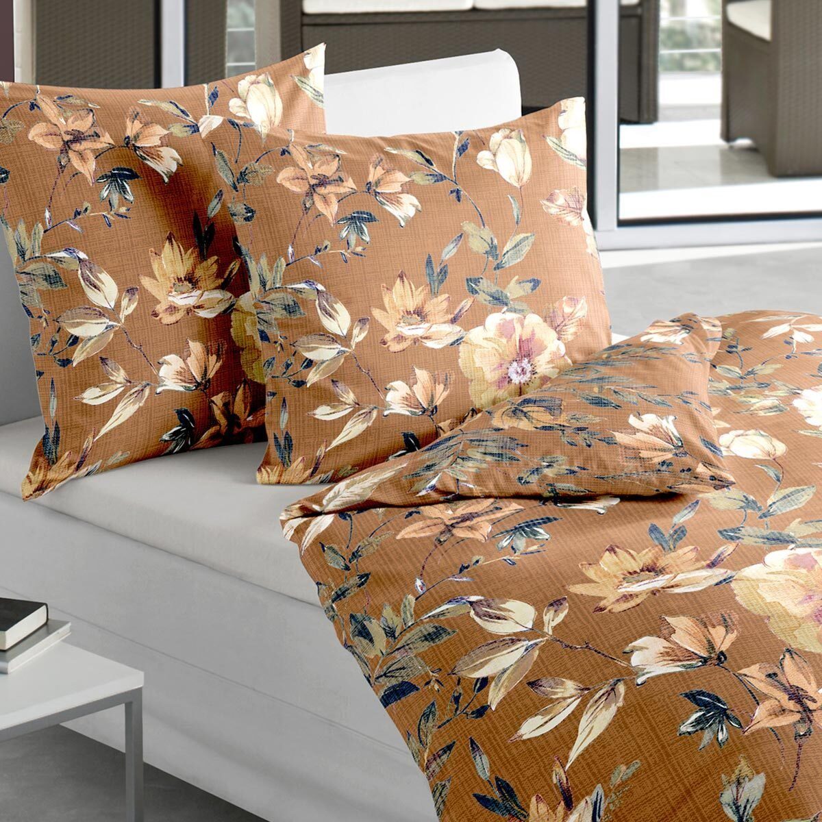 TRAUMSCHLAF Bettwäsche Fleurs, Mako Satin, 2 günstig online kaufen