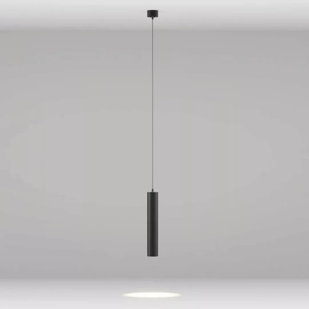LED Pendelleuchte Focus in Schwarz 12W 900lm günstig online kaufen