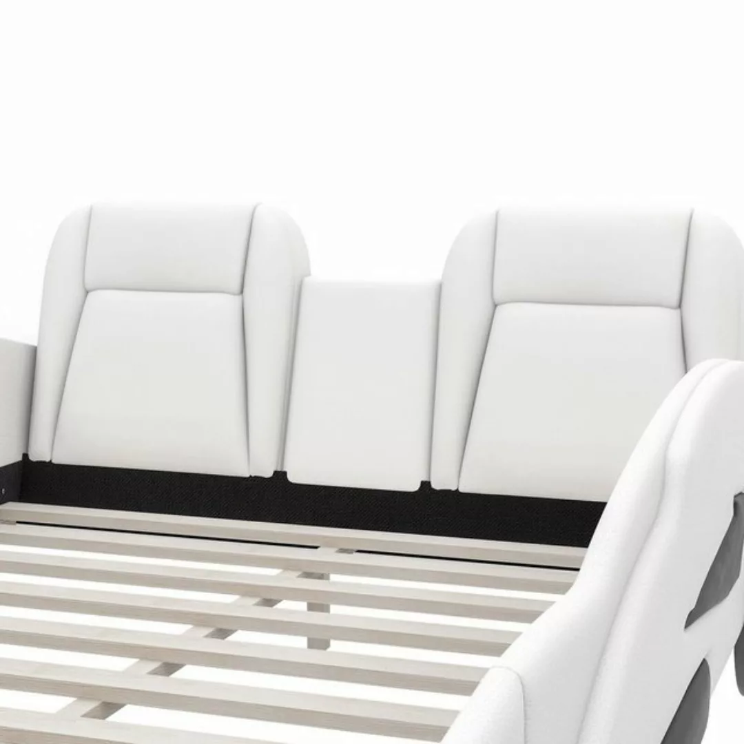 Merax Autobett, 140x200cm mit Lattenrost, Kinderbett, Jugendbett, für Junge günstig online kaufen