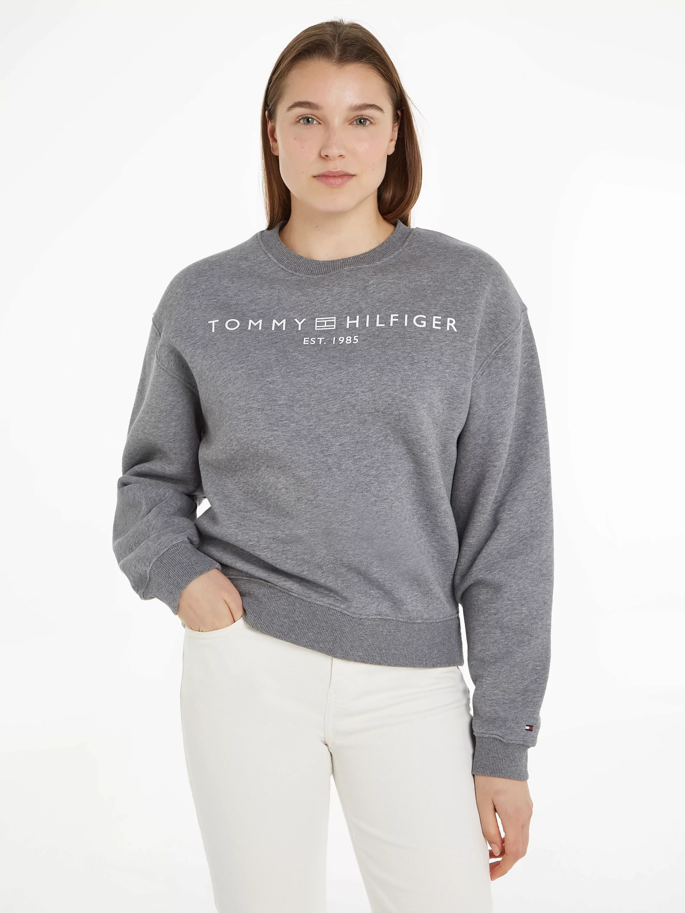 Tommy Hilfiger Sweatshirt "MDRN REG CORP LOGO C-NK SWTSHRT", mit Logoschrif günstig online kaufen