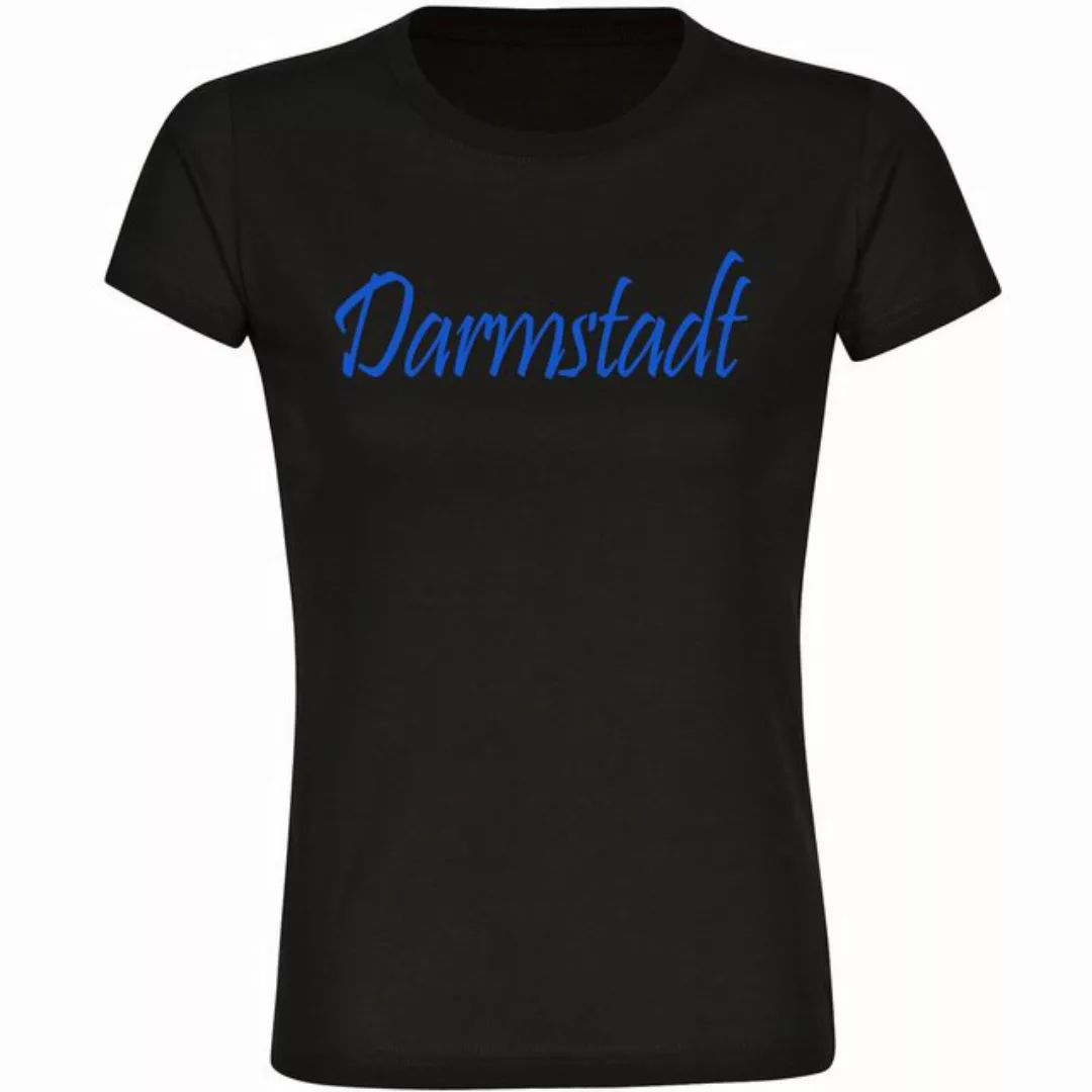 multifanshop T-Shirt Damen Darmstadt - Schriftzug - Frauen günstig online kaufen