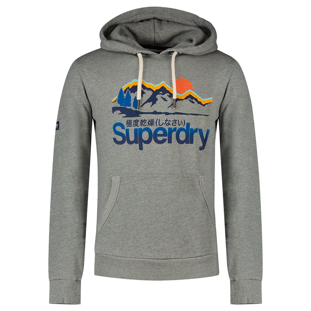Superdry Core Logo Great Outdoors Kapuzenpullover L Pilot Mid Blue Grit günstig online kaufen