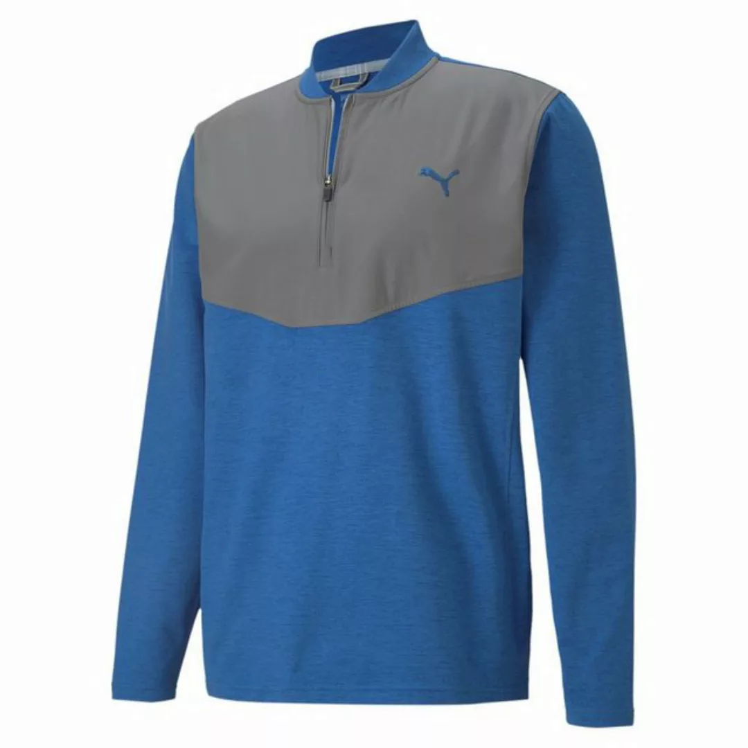 PUMA Longsweatshirt Puma Golf Layer Cloudspun Stlth 1/4 Zip Blau-Grau Herre günstig online kaufen