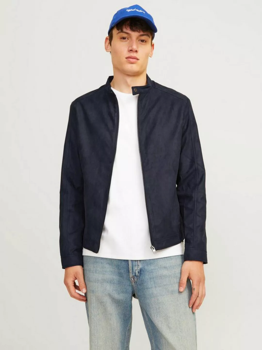 Jack & Jones Lederimitatjacke JJEDYLAN CLEAN JACKET NOOS mit Bandkargen günstig online kaufen