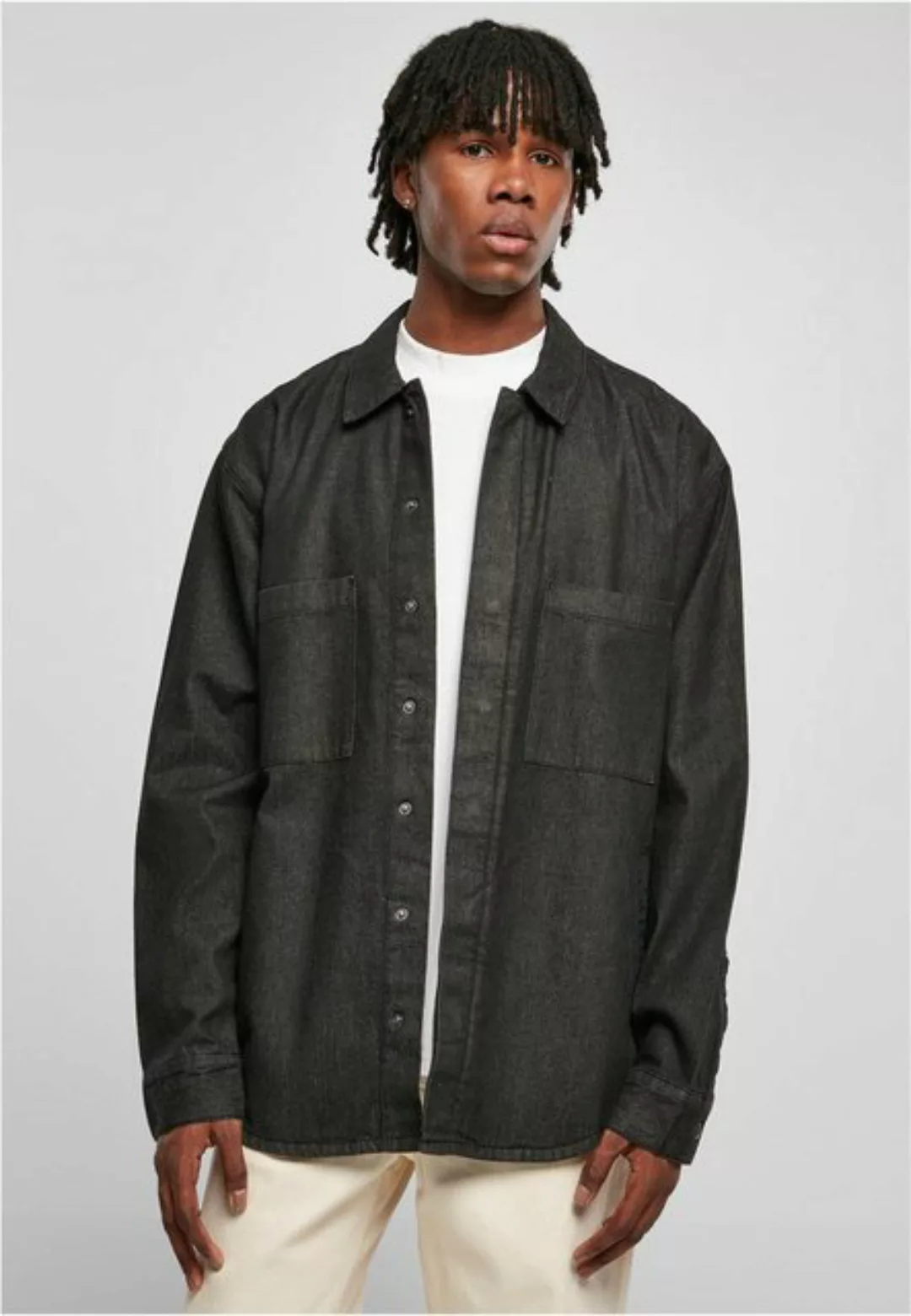 URBAN CLASSICS Langarmhemd Urban Classics Herren Oversized Denim Pocket Shi günstig online kaufen