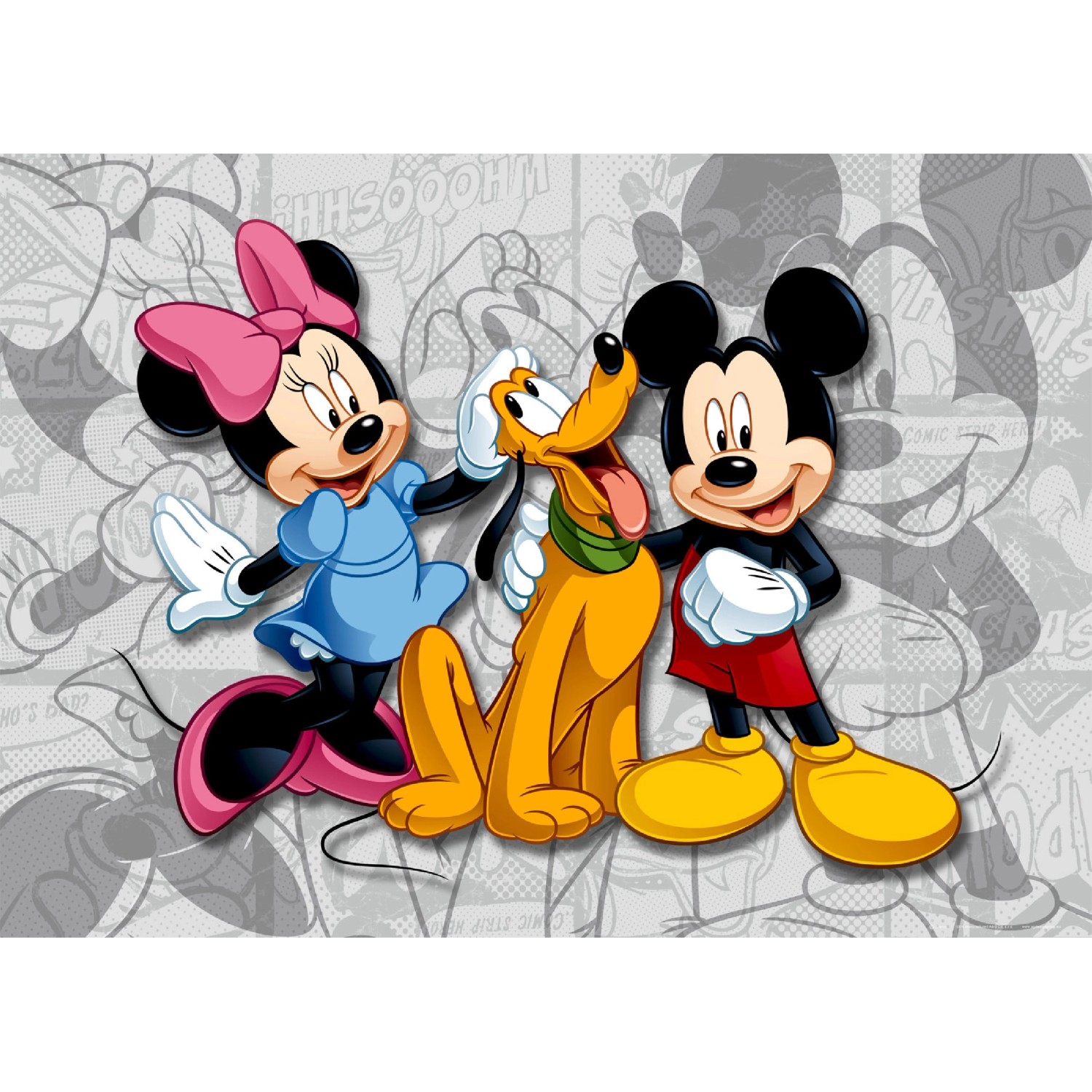 Disney Poster Minnie & Micky Maus Grau Rosa und Rot 160 x 110 cm 600645 günstig online kaufen