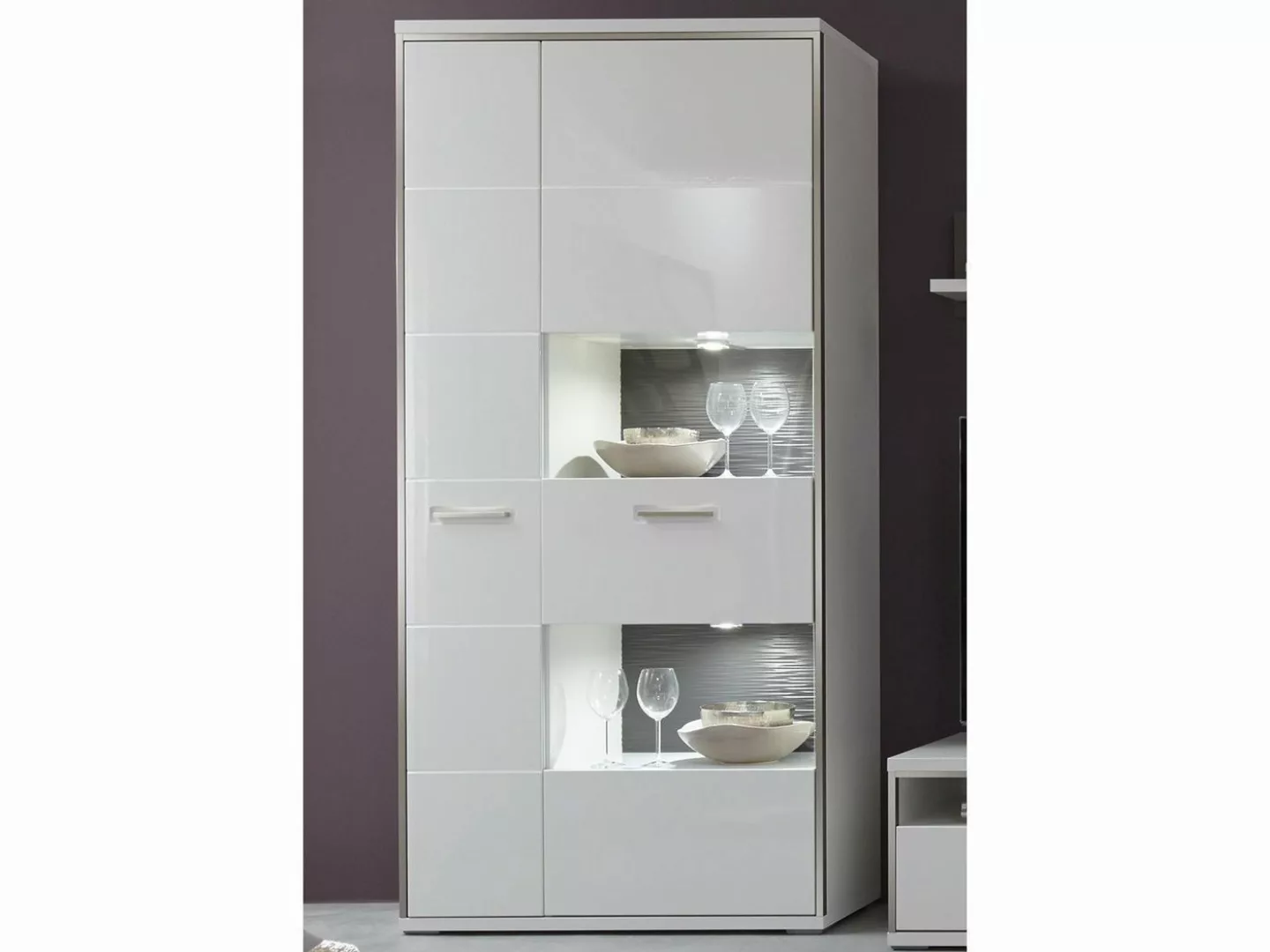 MCA furniture Vitrine 94 x 201 x 38 cm (B/H/T) günstig online kaufen