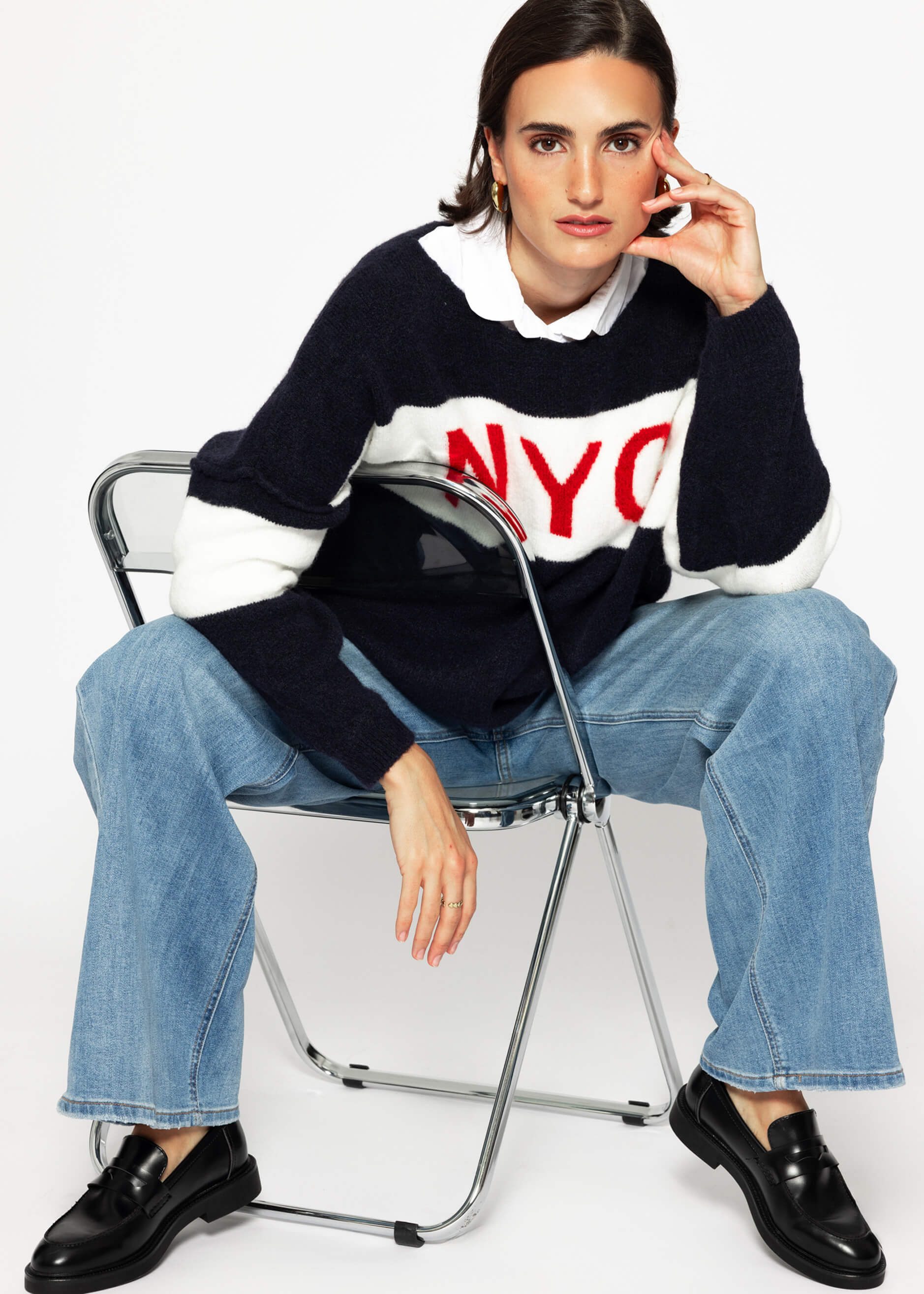SASSYCLASSY Strickpullover Oversize Pullover Damen mit günstig online kaufen
