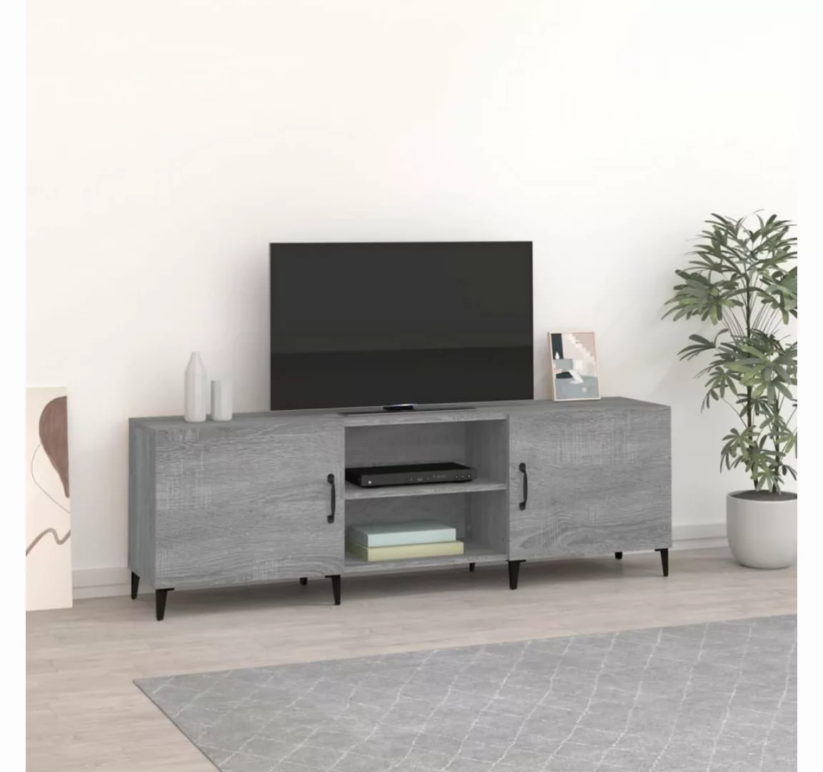 furnicato TV-Schrank Grau Sonoma 150x30x50 cm Holzwerkstoff günstig online kaufen