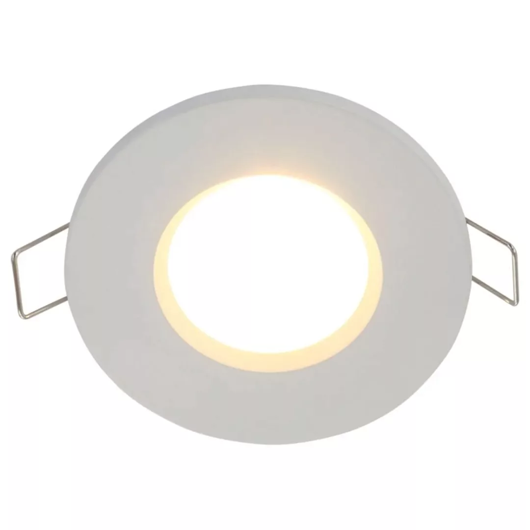 LED Einbauspot Pélite in Weiß 4,6W 350lm GU10 IP44 günstig online kaufen