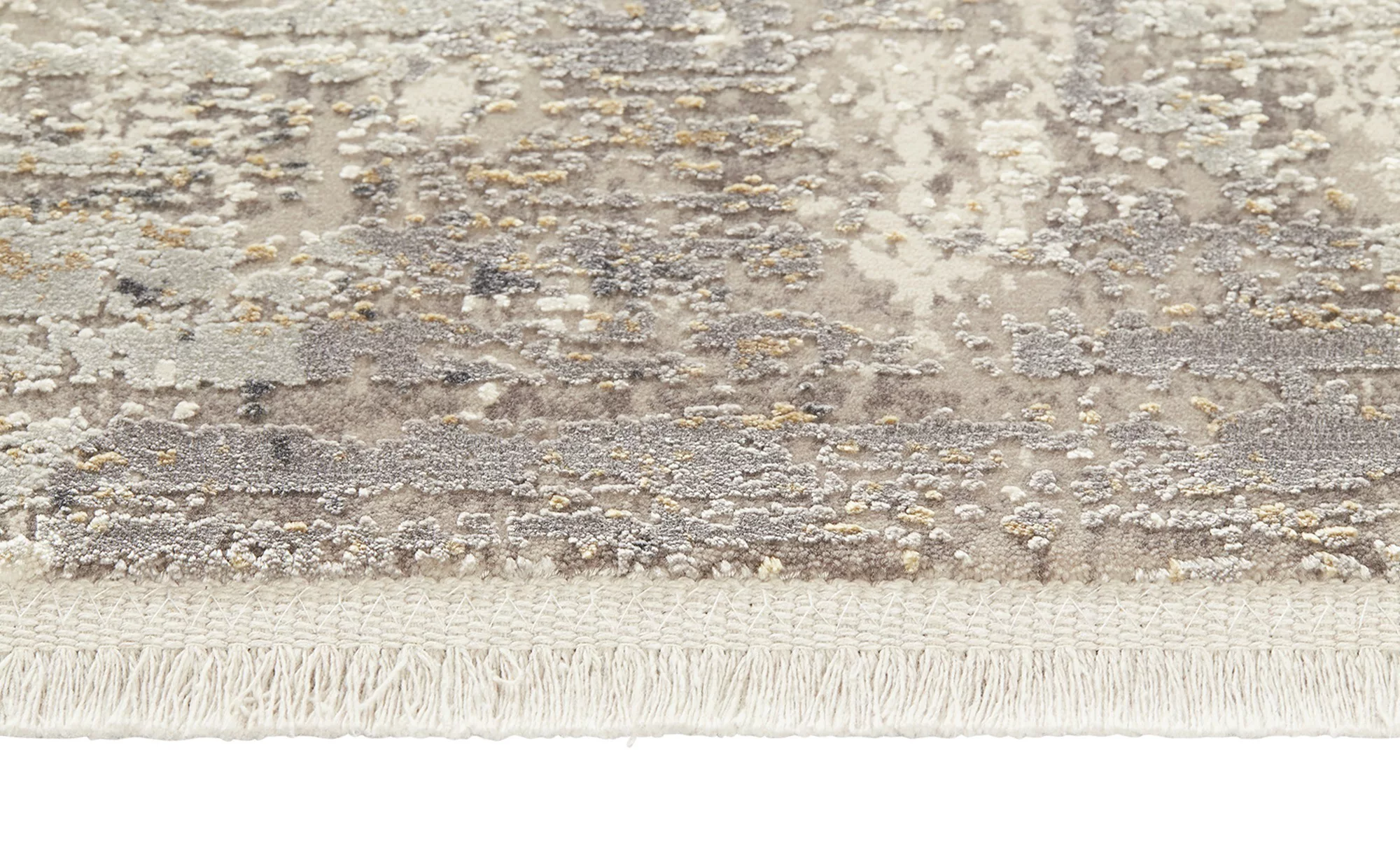 Kurzflorteppich - grau - Synthethische Fasern, Viskose - 160 cm - Teppiche günstig online kaufen