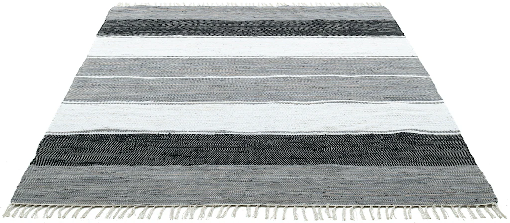 my home Teppich »Alizee«, rechteckig, 5 mm Höhe, Wendeteppich, reine Baumwo günstig online kaufen