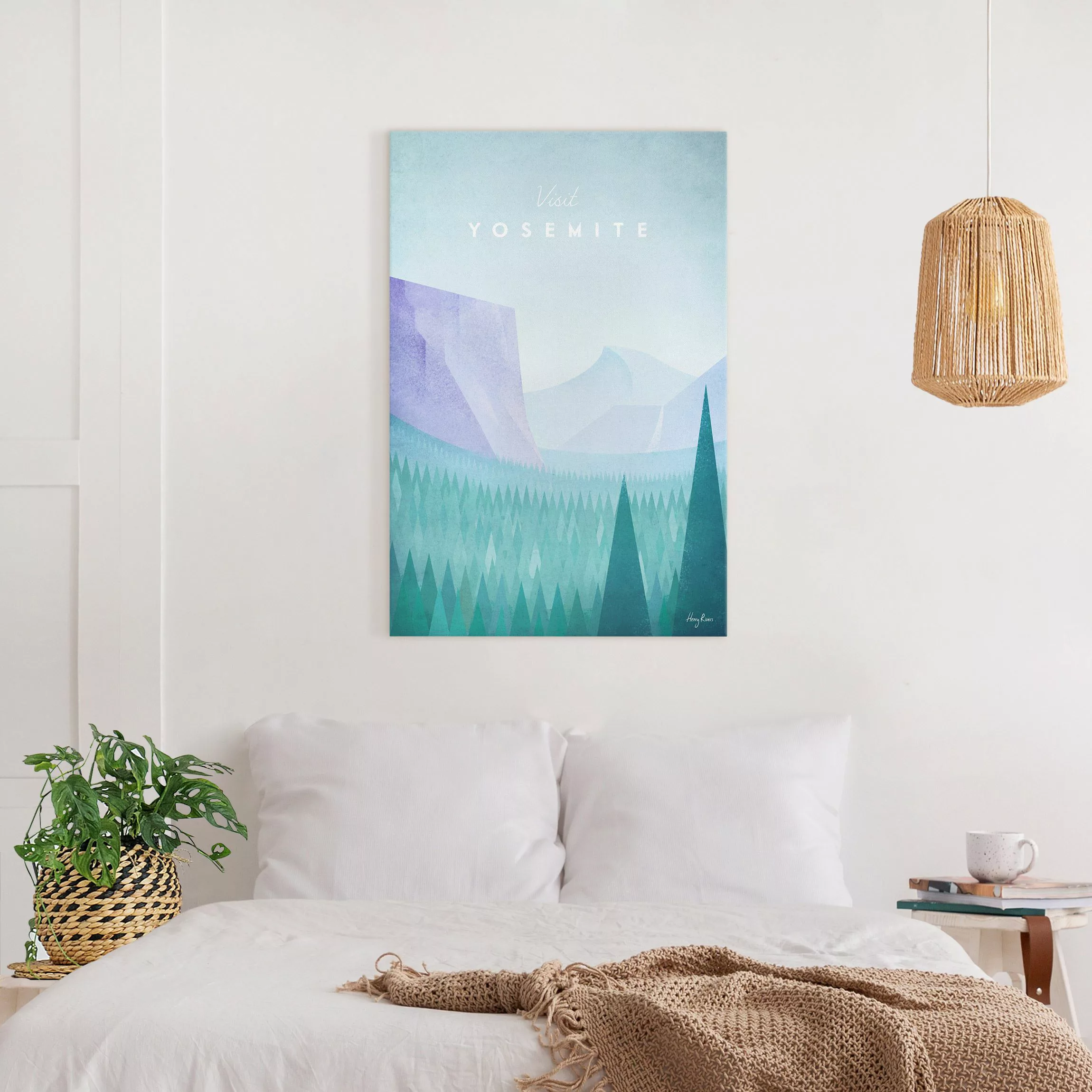 Leinwandbild Reiseposter - Yosemite Park günstig online kaufen