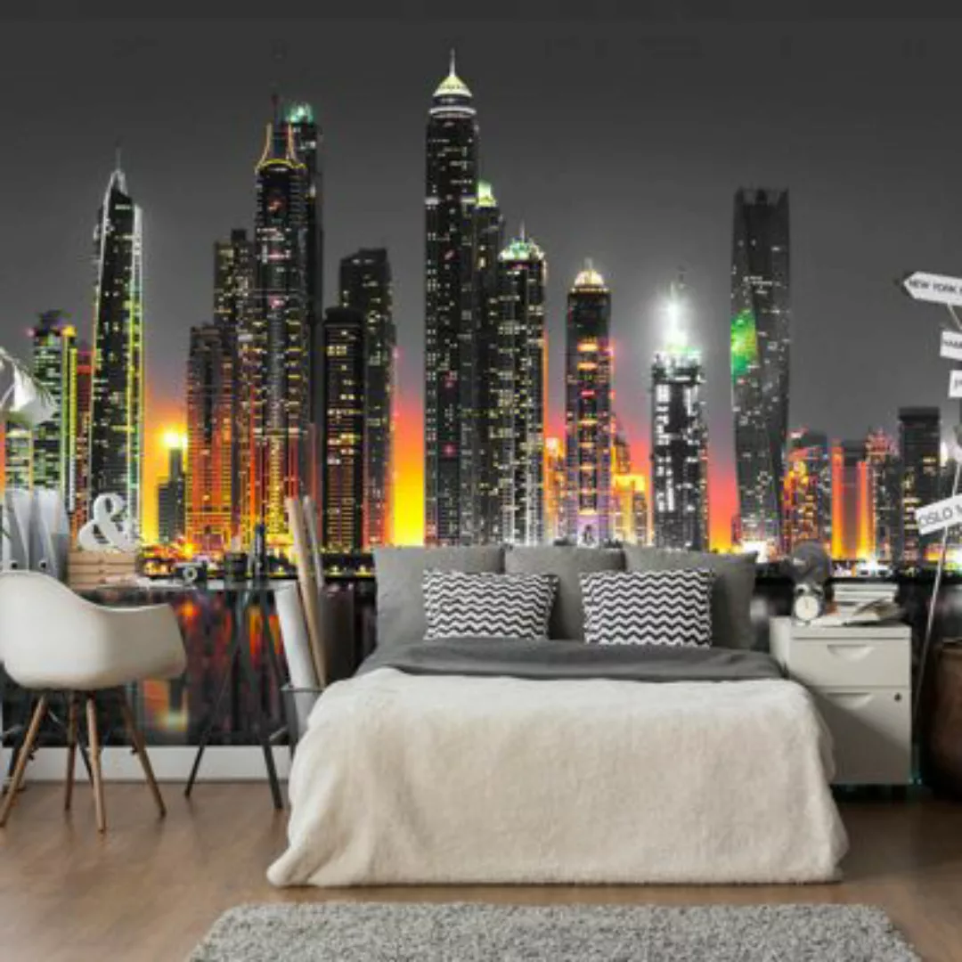 artgeist Fototapete Desert City (Dubai) mehrfarbig Gr. 300 x 210 günstig online kaufen