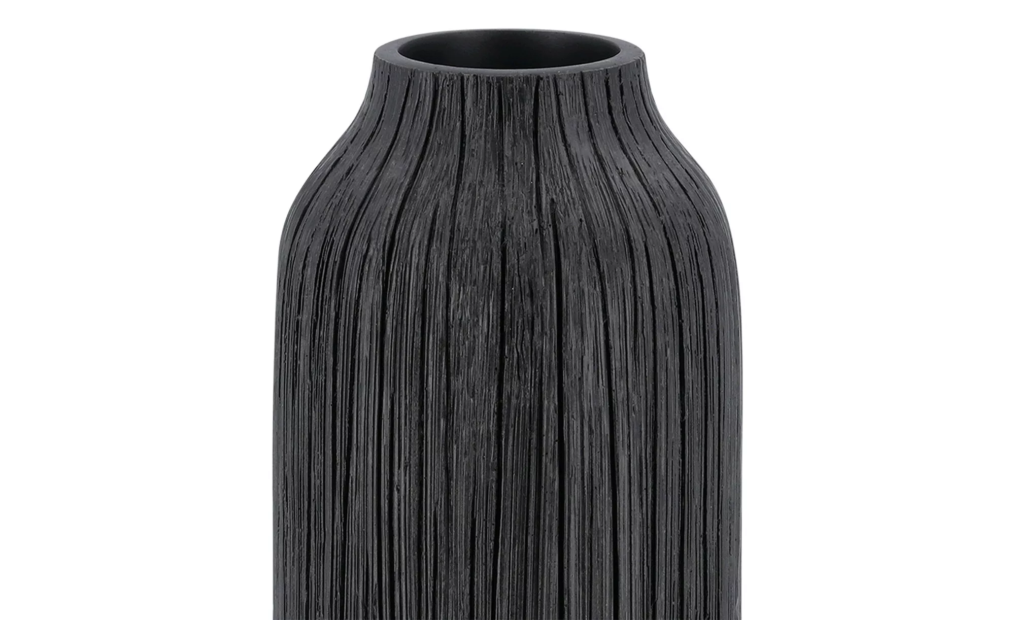 HOME STORY Deko Vase ¦ schwarz ¦ Polyresin (Kunstharz) ¦ Maße (cm): H: 30,5 günstig online kaufen