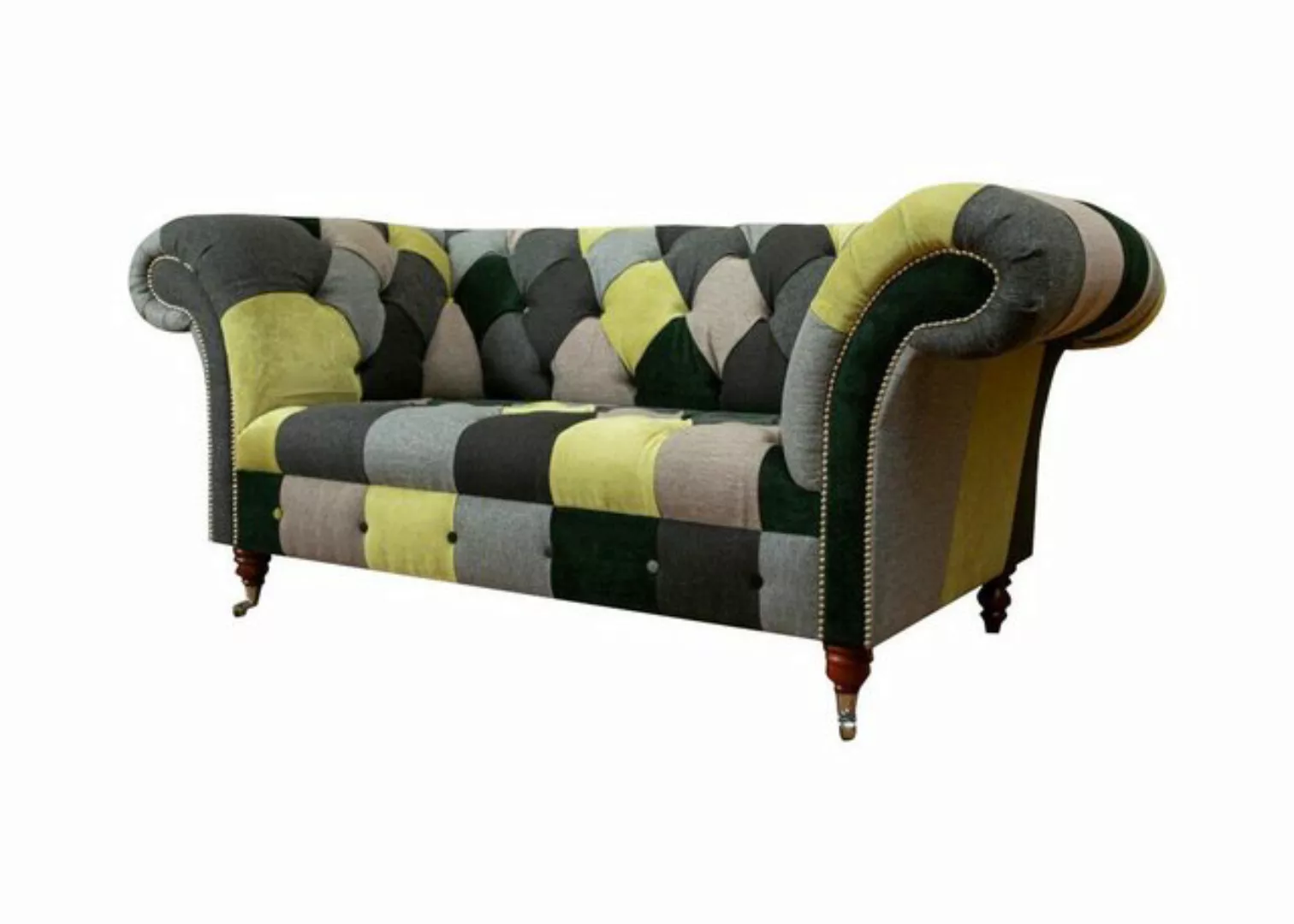 Xlmoebel Chesterfield-Sofa Chesterfield Sofa Couch Polster Klassischer 2-Si günstig online kaufen