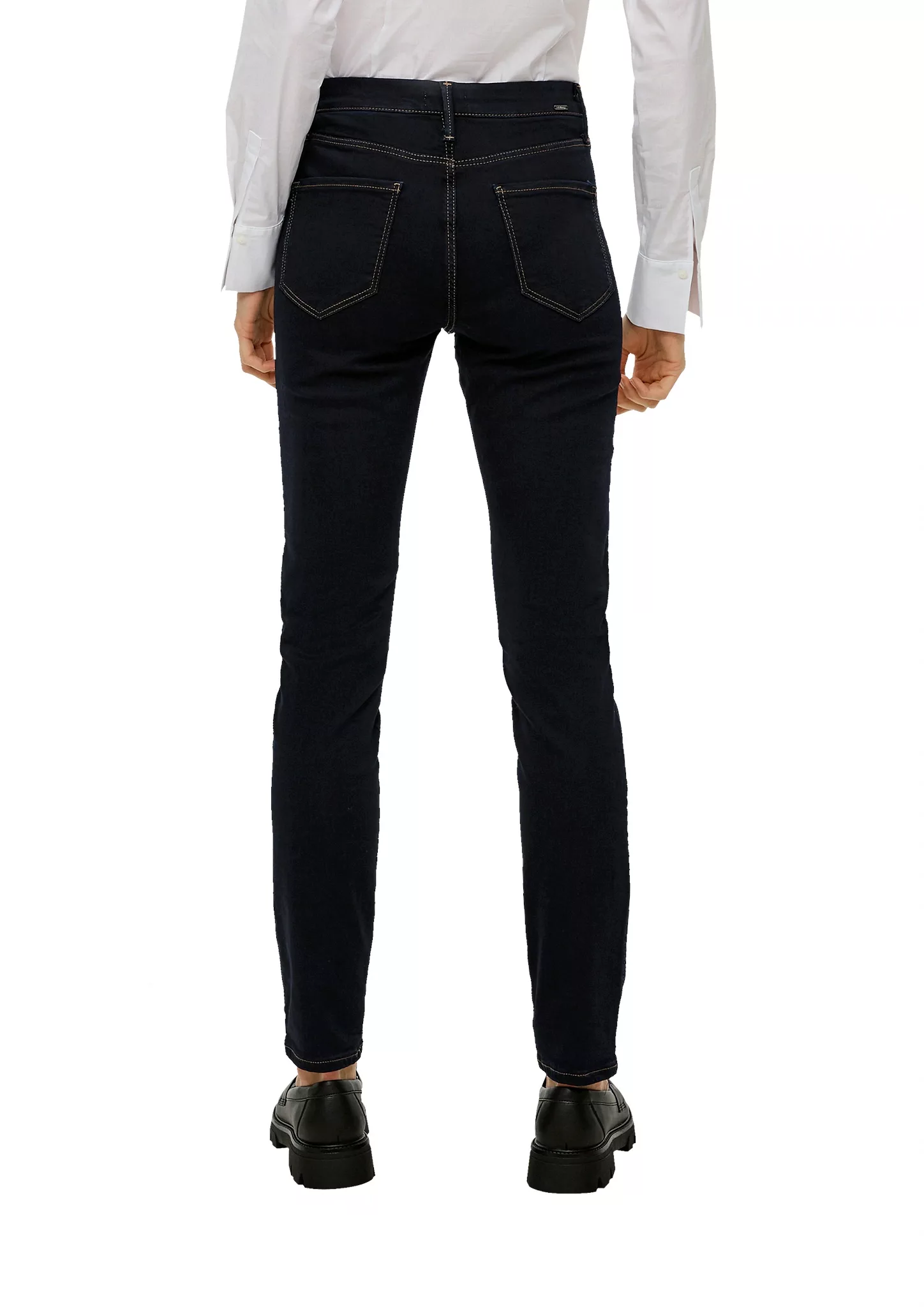 s.Oliver BLACK LABEL 5-Pocket-Jeans mit Kontrastnähten günstig online kaufen