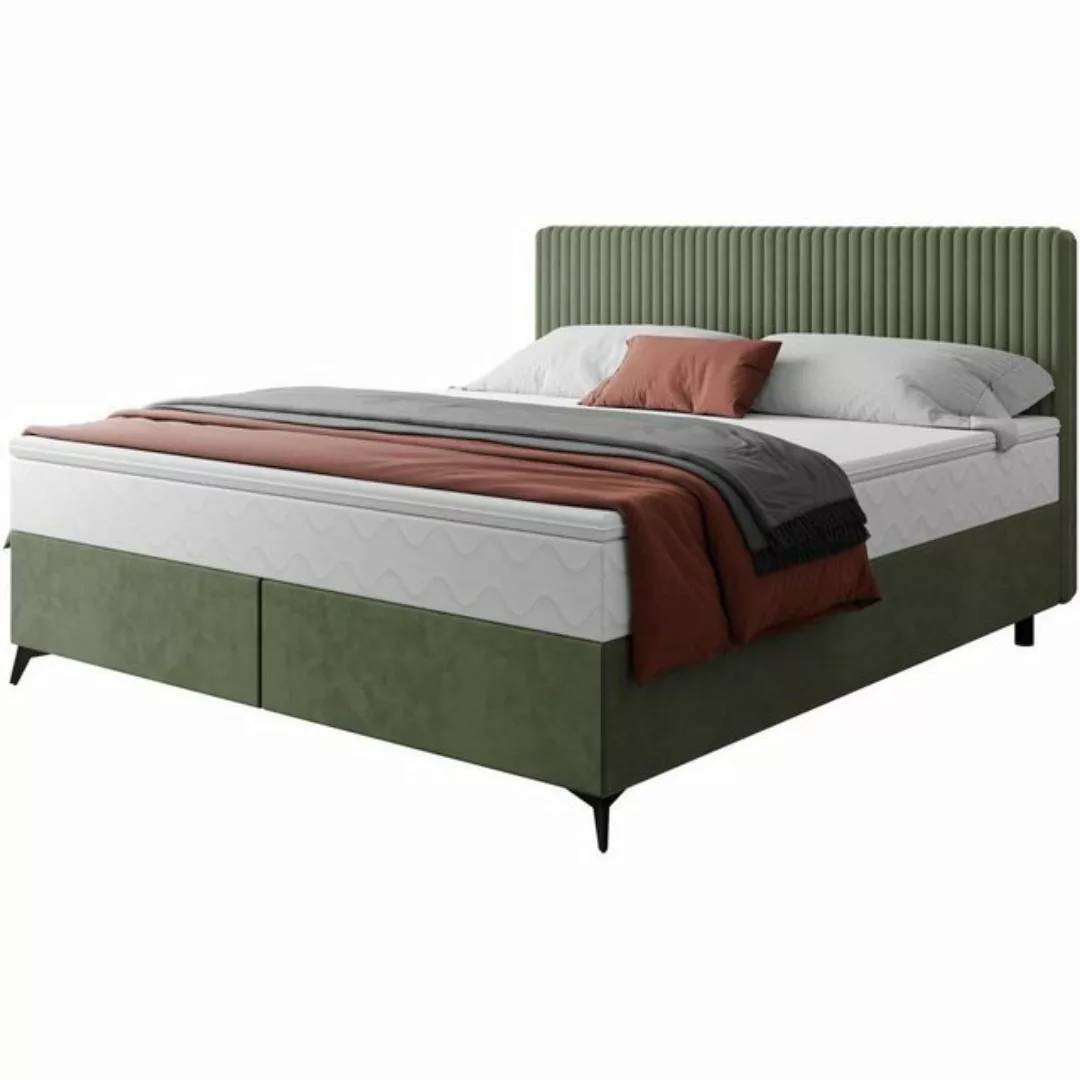 Beautysofa Bett Wave (Polsterbett 140 / 160 / 180 cm, Doppelbett mit Matrta günstig online kaufen