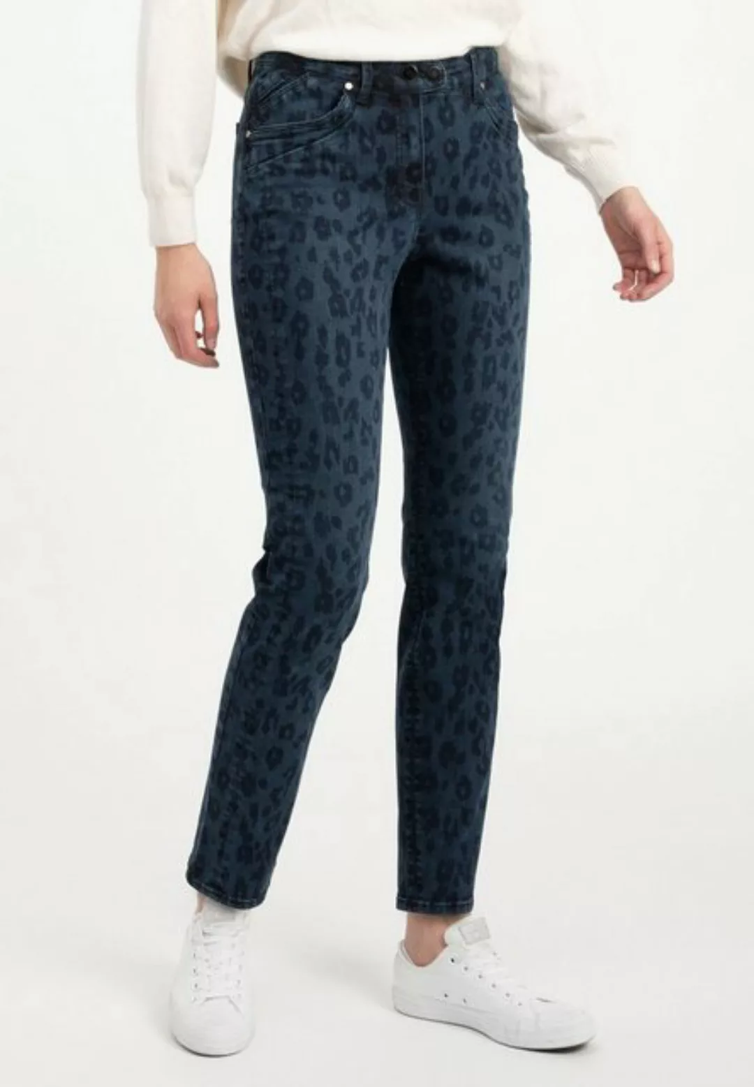 Recover Pants 5-Pocket-Jeans Anabel mit ausgefallenem Verschluss mit zwei K günstig online kaufen