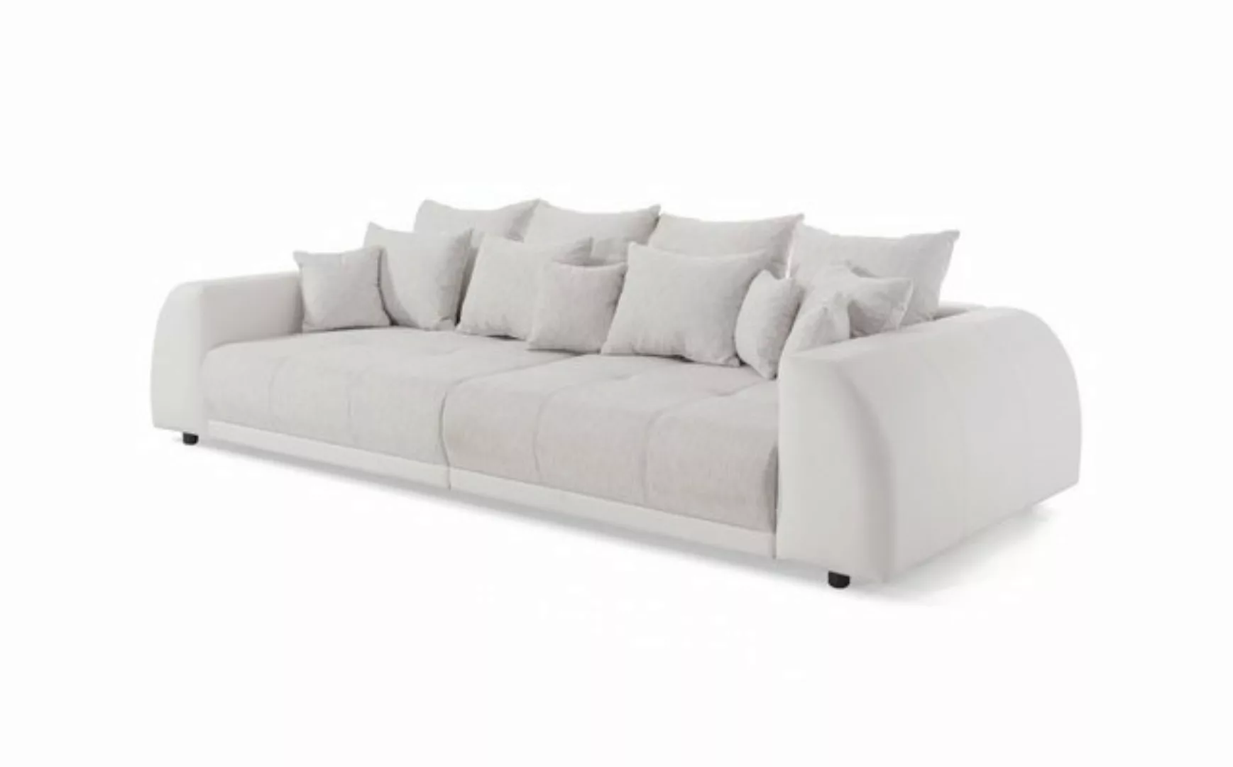 S-Style Möbel Big-Sofa Roma 4 Sitzer Boxspringfederung Lounge Sofa mit viel günstig online kaufen