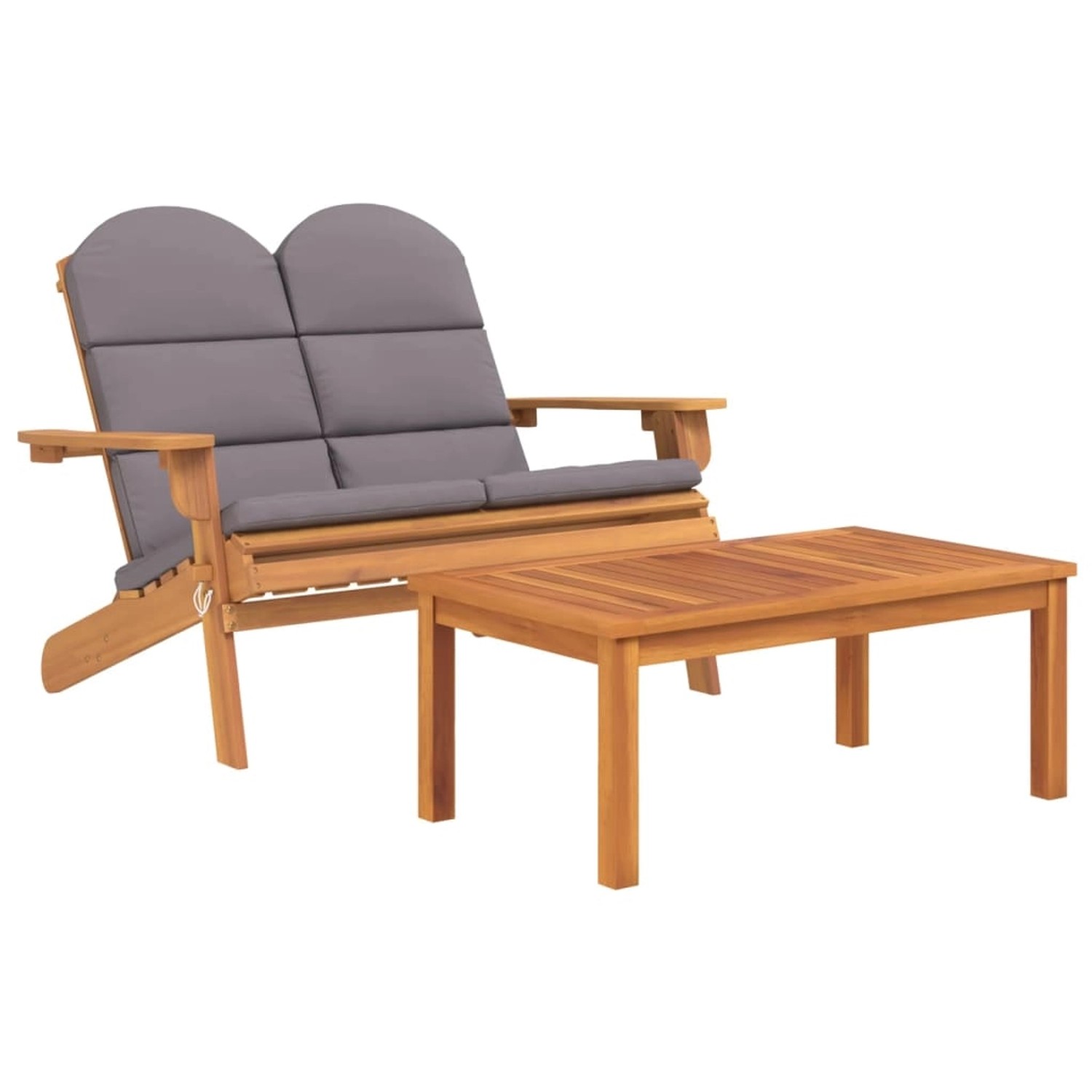 Vidaxl 2-tlg. Garten-lounge-set Adirondack Massivholz Akazie günstig online kaufen