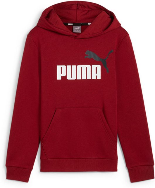 PUMA Sweatshirt ESS+ 2 Col Big Logo Hoodie FL B INTENSE RED günstig online kaufen