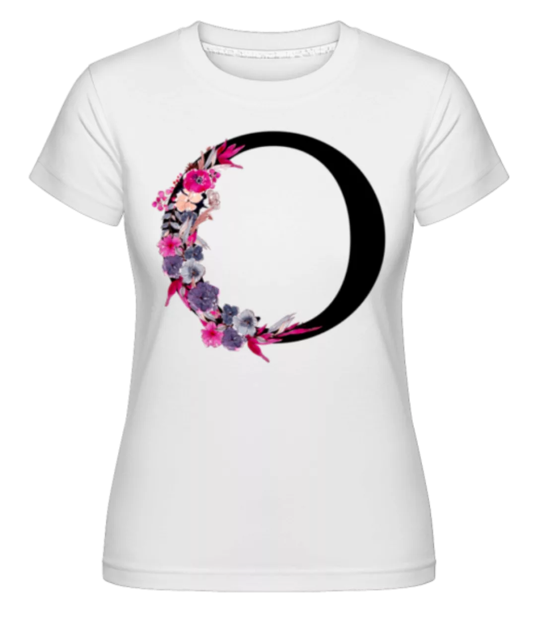 Blumen Initiale O · Shirtinator Frauen T-Shirt günstig online kaufen