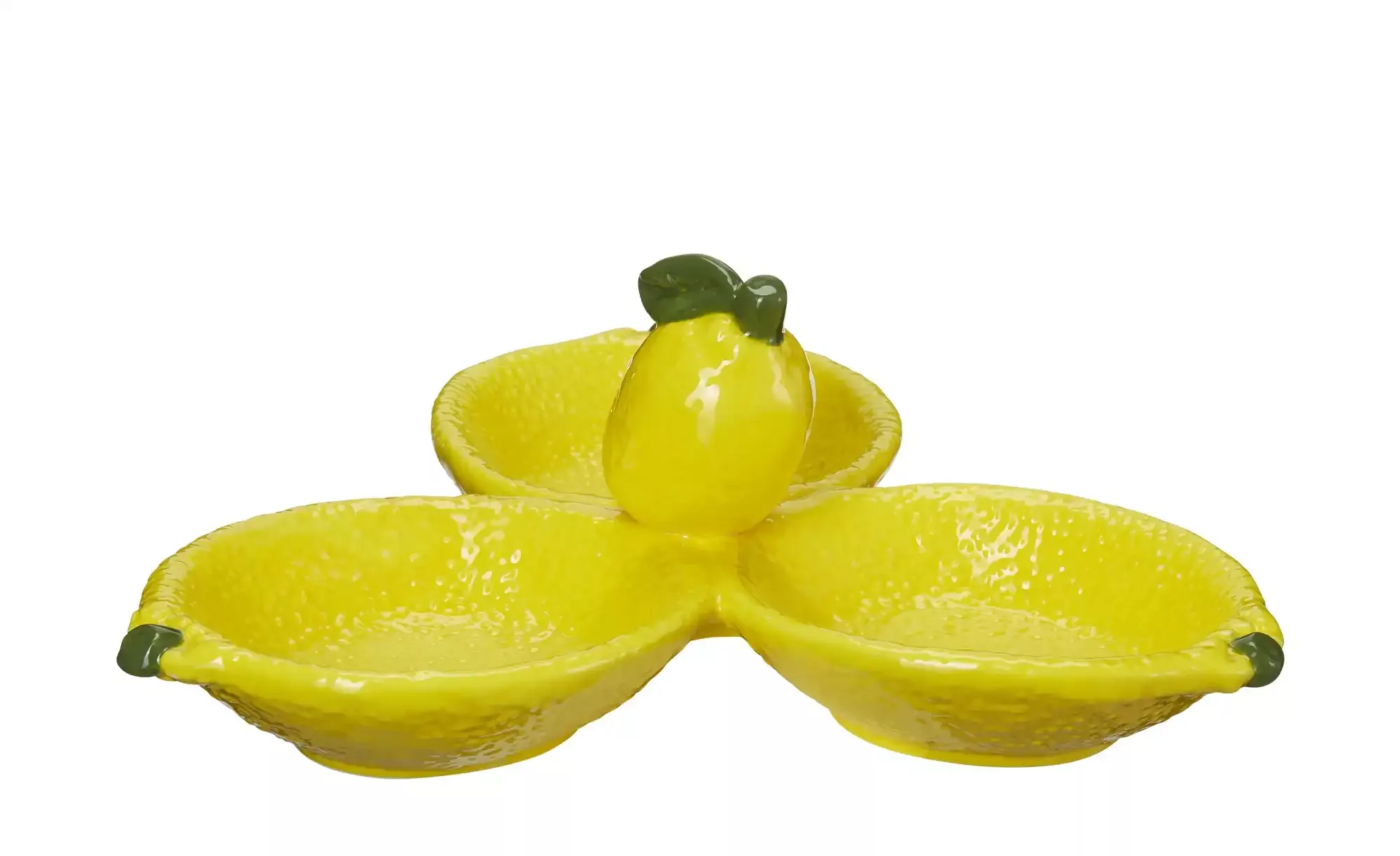 Schale  Zitrone ¦ gelb ¦ Dolomite ¦ Maße (cm): B: 22,5 H: 9,5 T: 22,5 Gesch günstig online kaufen