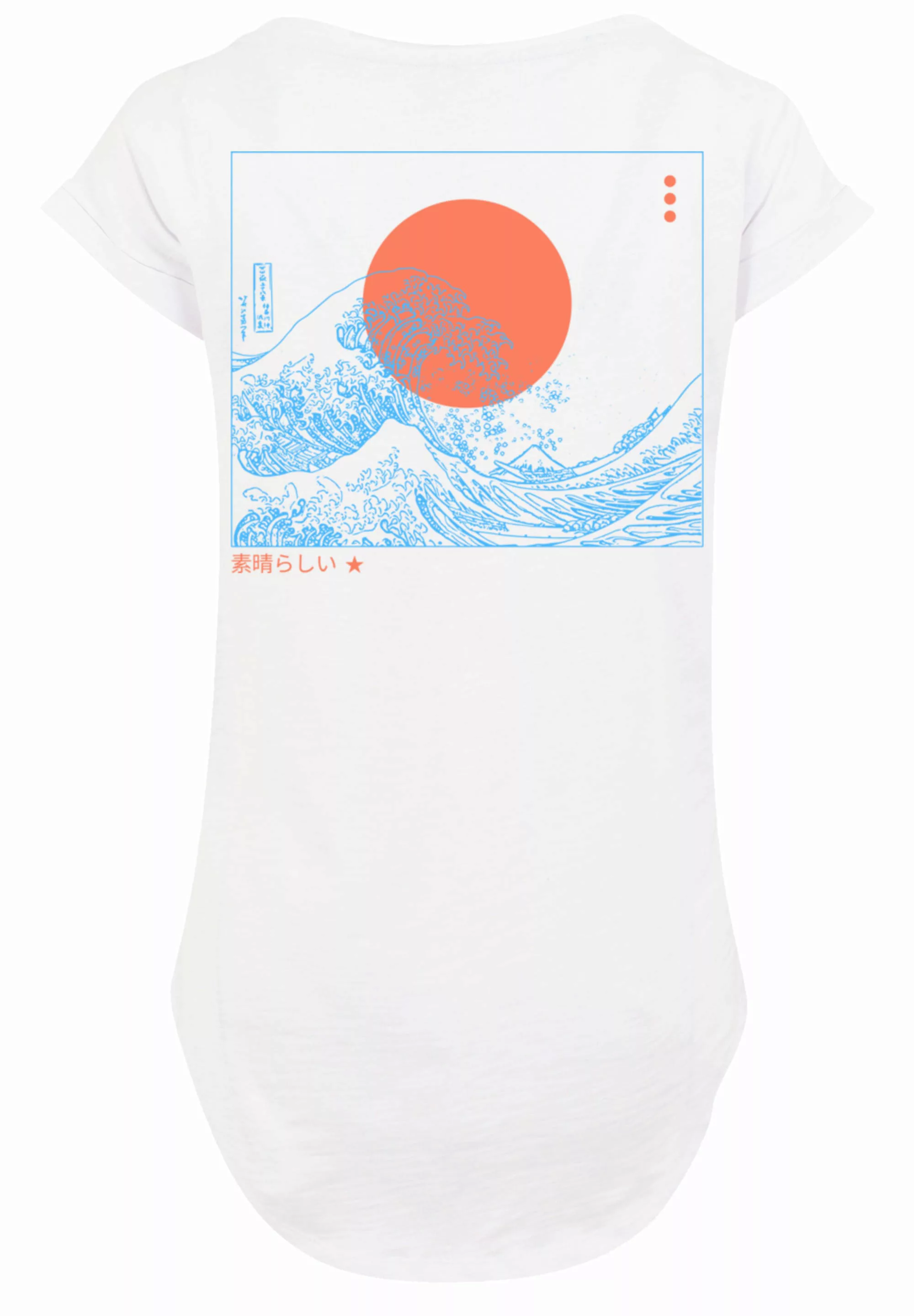 F4NT4STIC T-Shirt "PLUS SIZE Kanagawa Welle", Print günstig online kaufen