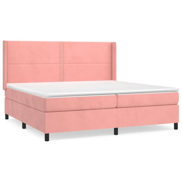 vidaXL Boxspringbett Bett Boxspringbett Samt komplett mit Matratze & Topper günstig online kaufen