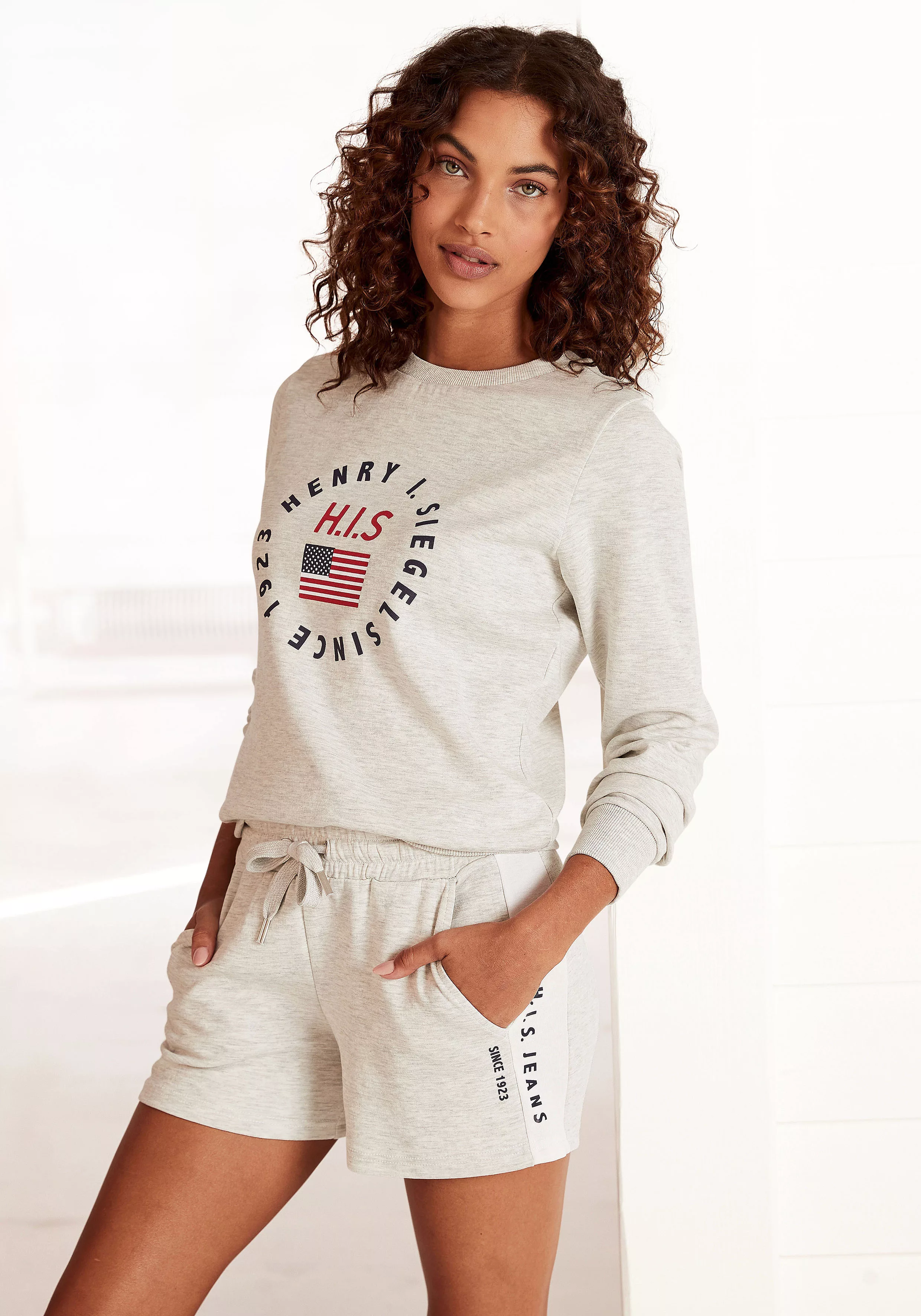 H.I.S Sweatshirt mit Logodruck, Loungeanzug günstig online kaufen