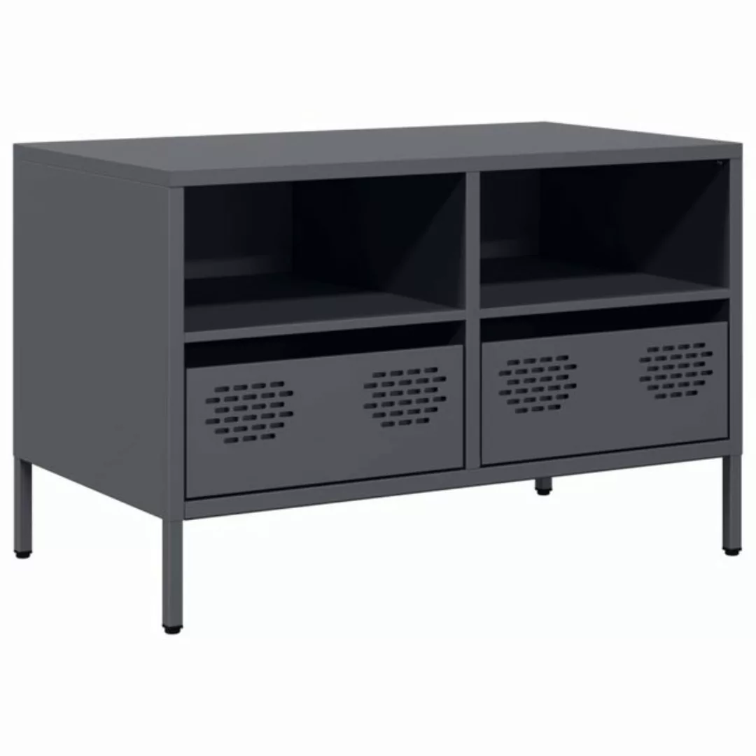 vidaXL TV-Schrank TV-Schrank Anthrazit 68x39x43,5 cm Kaltgewalzter Stahl (1 günstig online kaufen