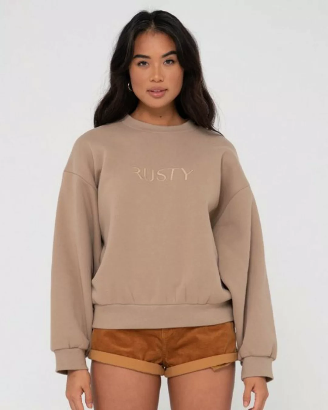 Rusty Sweatshirt SIGNATURE OVERSIZE CREW FLEECE günstig online kaufen
