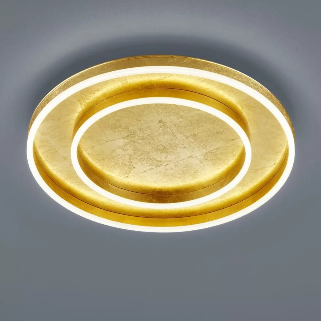 Helestra Sona LED-Deckenleuchte dimmbar Ø60cm gold günstig online kaufen