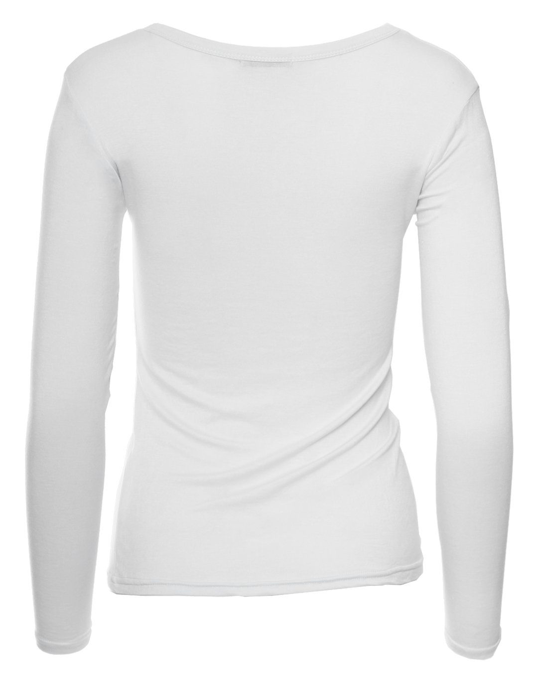 Muse Rundhalsshirt Basic Rundhals Langarmshirt Skinny günstig online kaufen