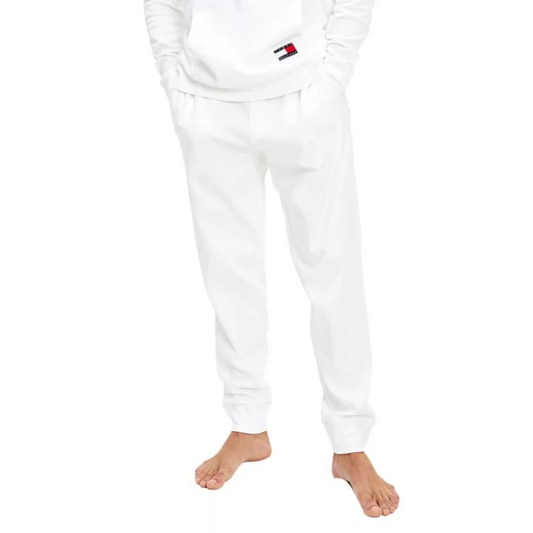 Tommy Hilfiger – Lounge – Jogginghose in Weiß mit Logobund günstig online kaufen