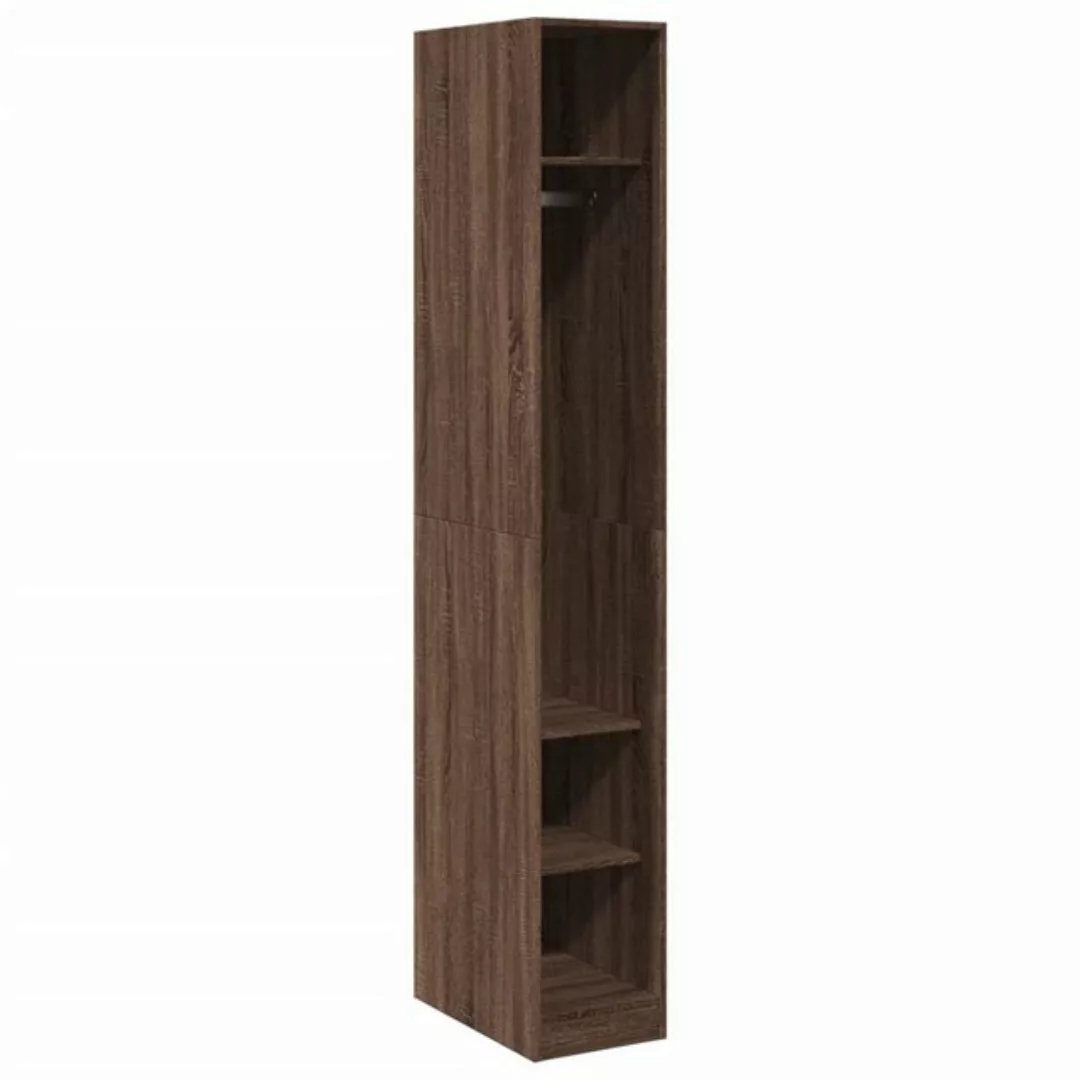 vidaXL Kleiderschrank Kleiderschrank Braun Eichen-Optik 30x50x200 cm Holzwe günstig online kaufen