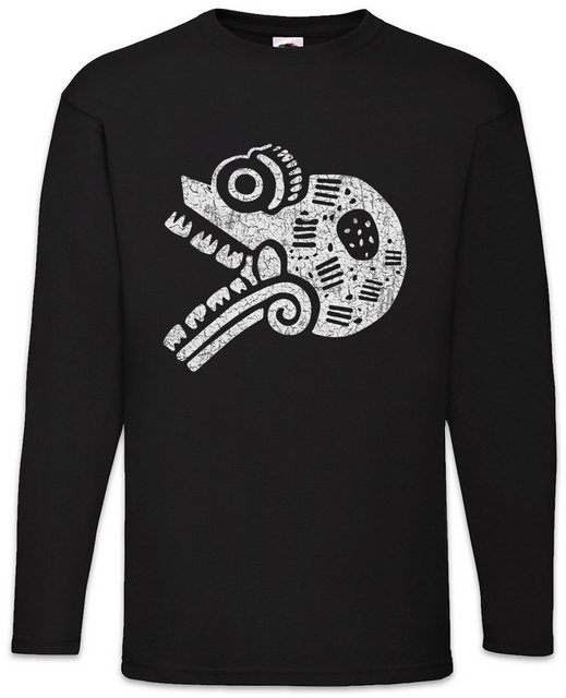 Urban Backwoods Langarmshirt Aztec Skull Langarm T-Shirt Aztecs Empire Tatt günstig online kaufen