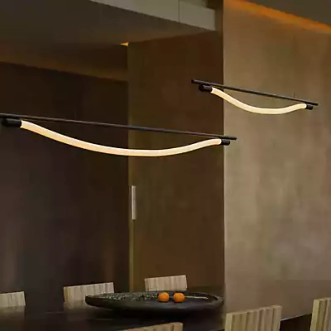 Graypants Levity Bow Pendelleuchte LED, schwarz - 160 cm günstig online kaufen